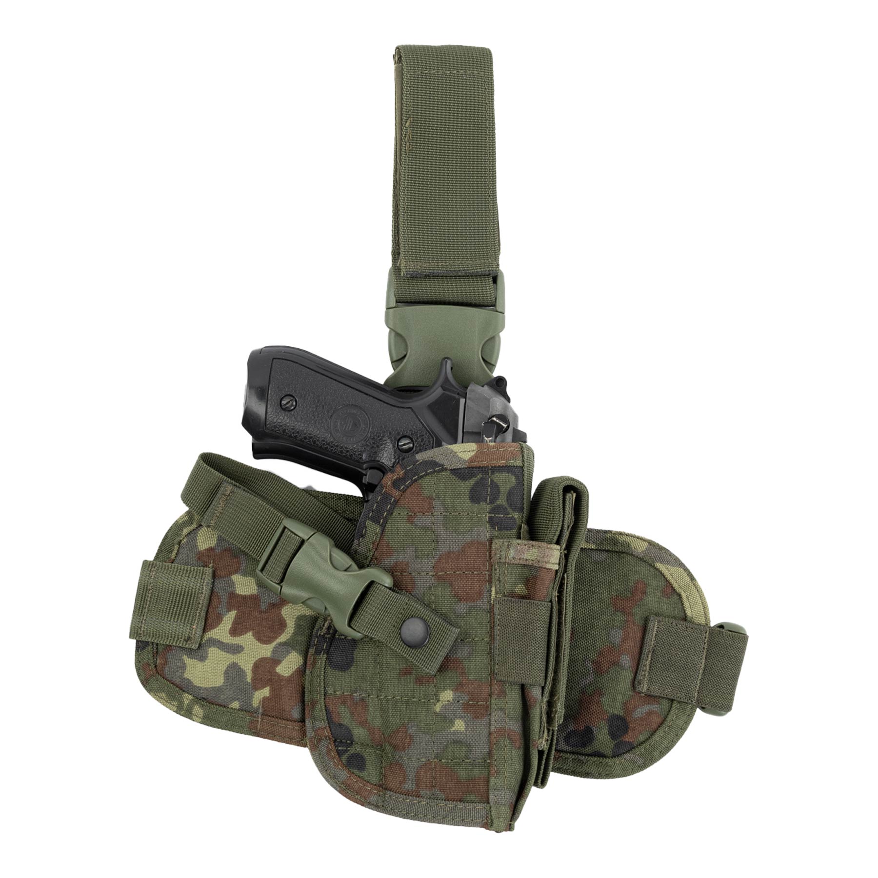 Invader Gear Dropleg Holster, Flecktarn
