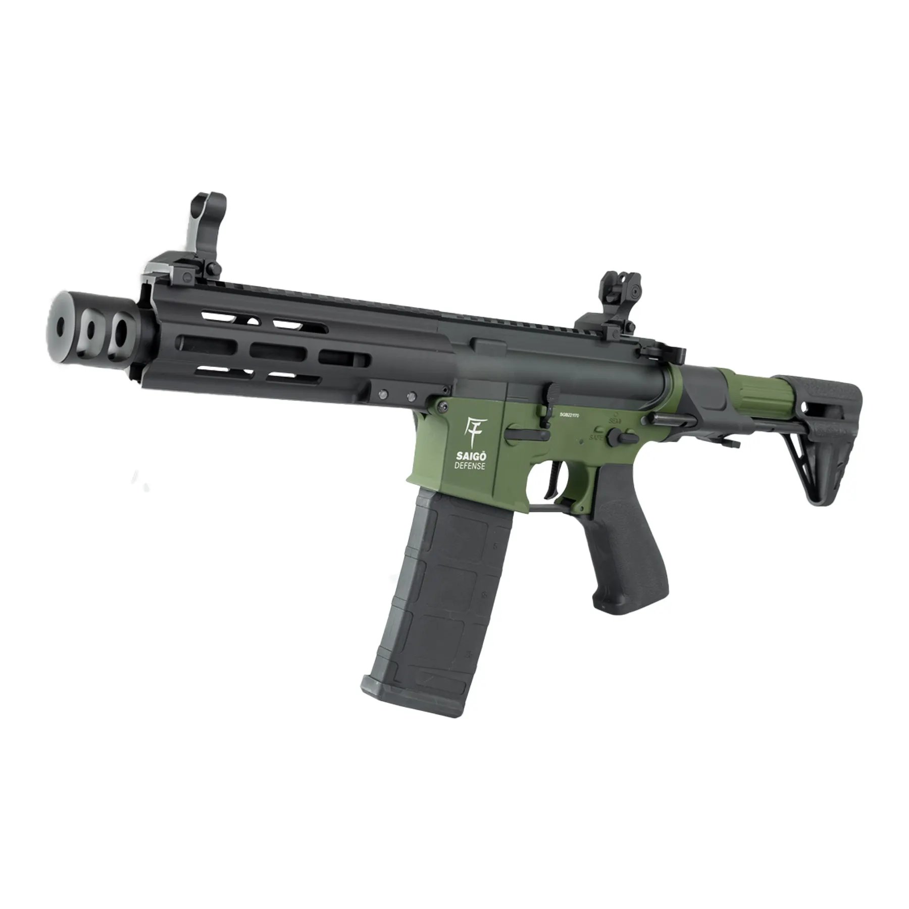 Saigo Defense Bushido Rei ETU M4 (S)AEG, OD