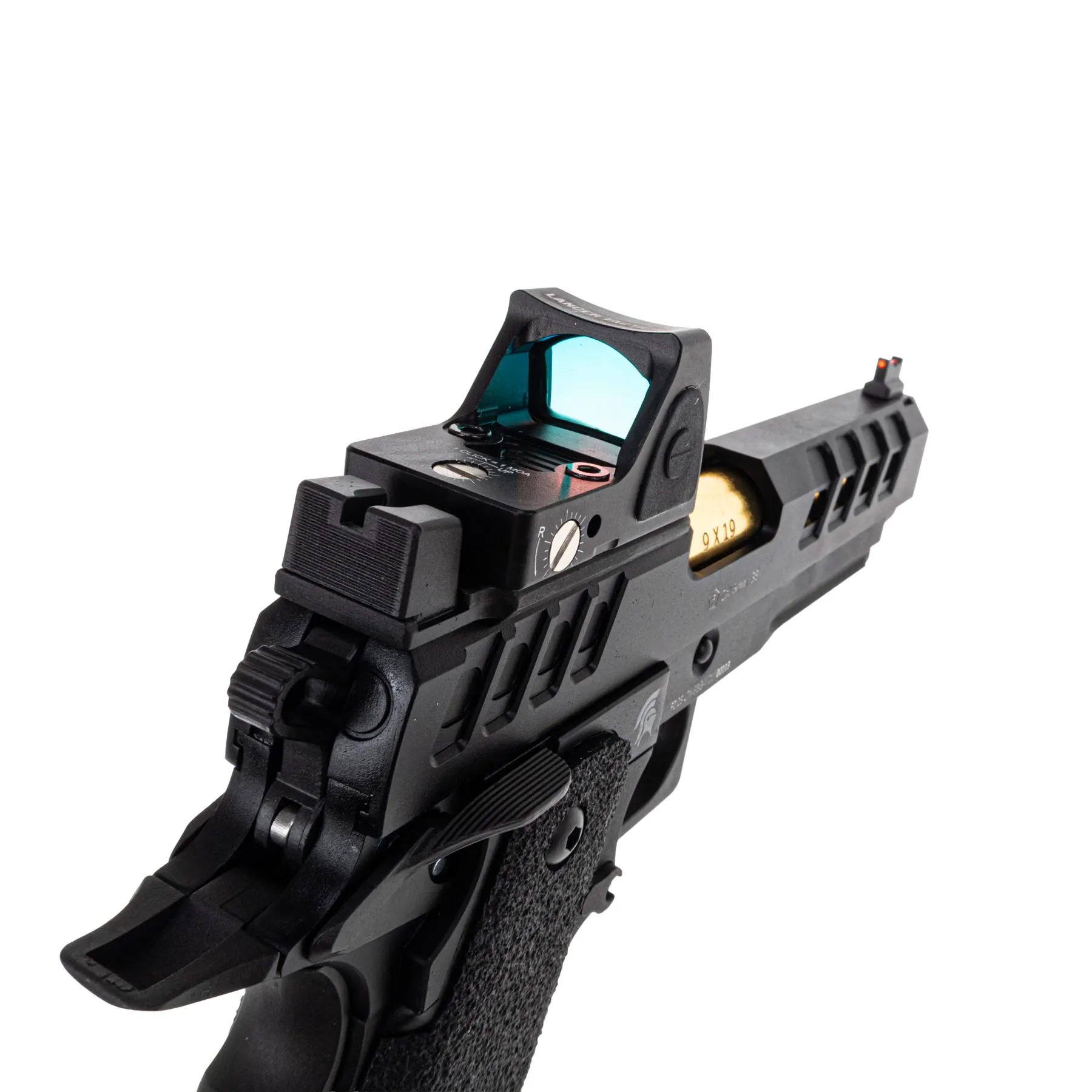 Lancer Tactical Heracles RMR Hi-Capa GBB Softairpistole, Black & Gold