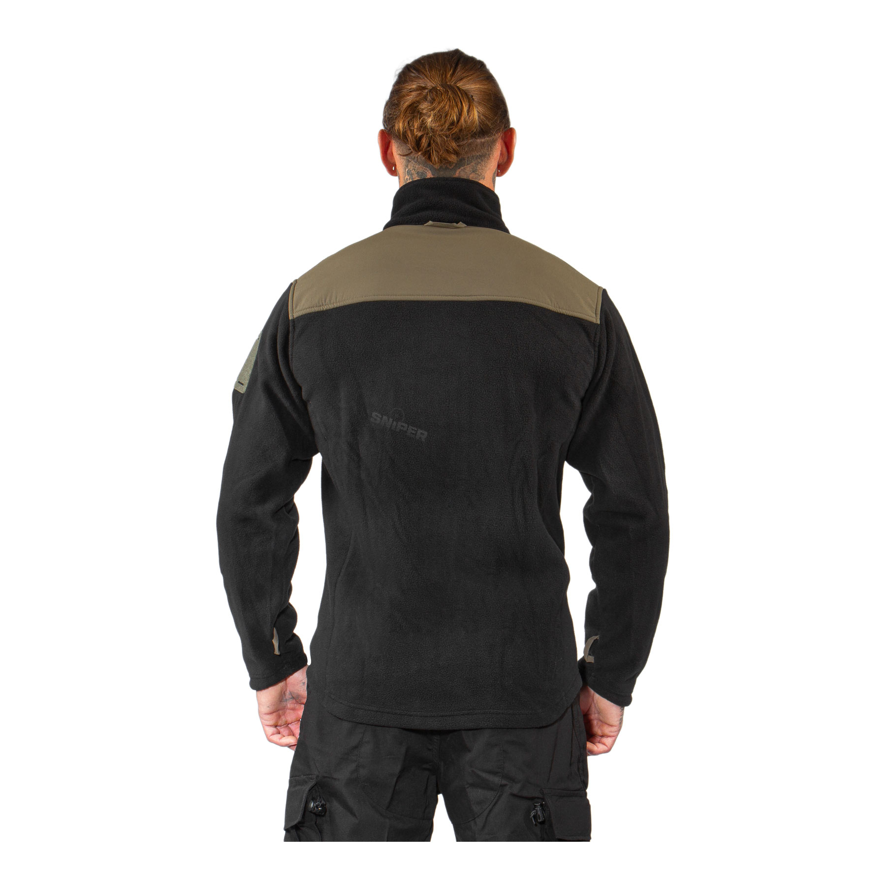 Emerson Gear Fleece Jacke, Tan / Black