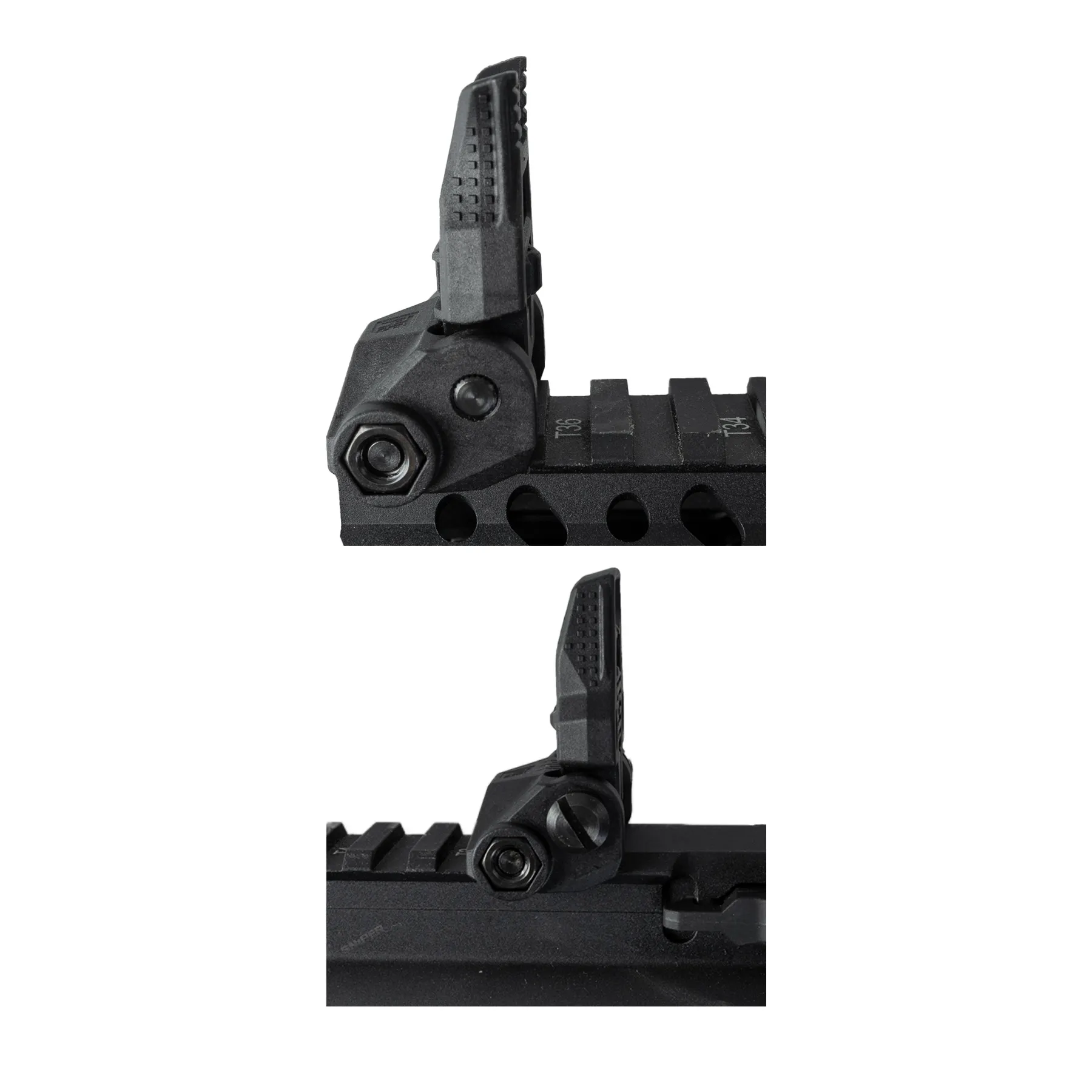 PTS Flip-Up Front and Rear Sights, Black