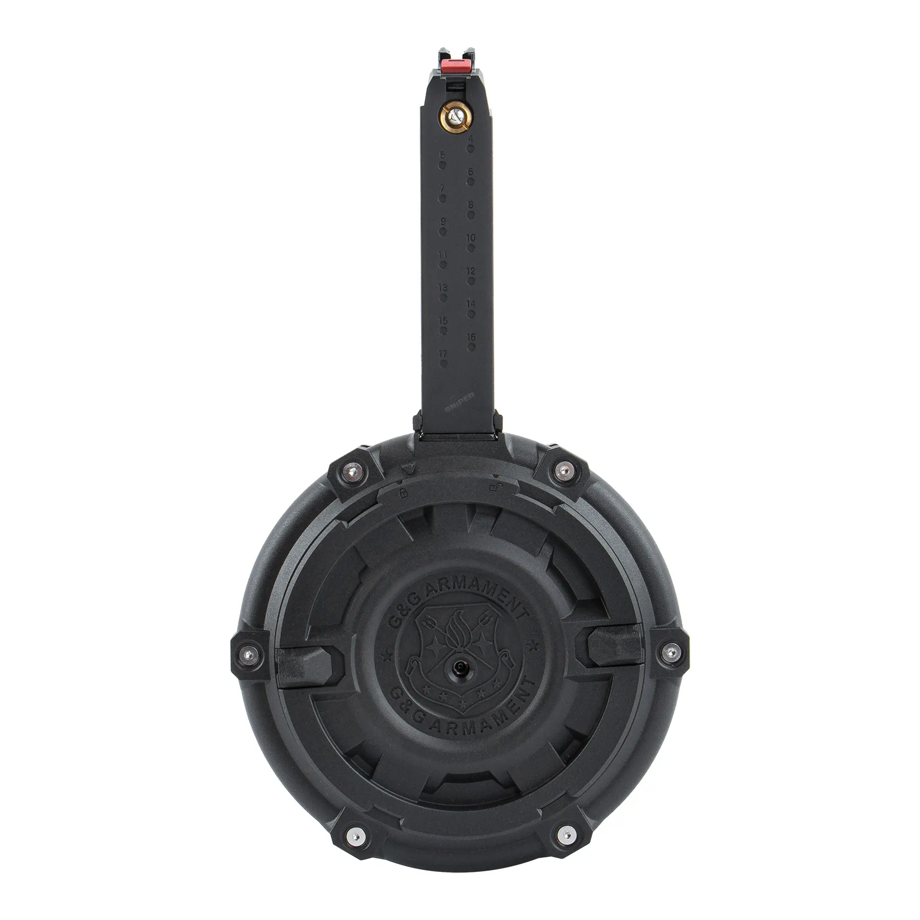 Drum Mag für G&G SMC 9, 300rds, Black