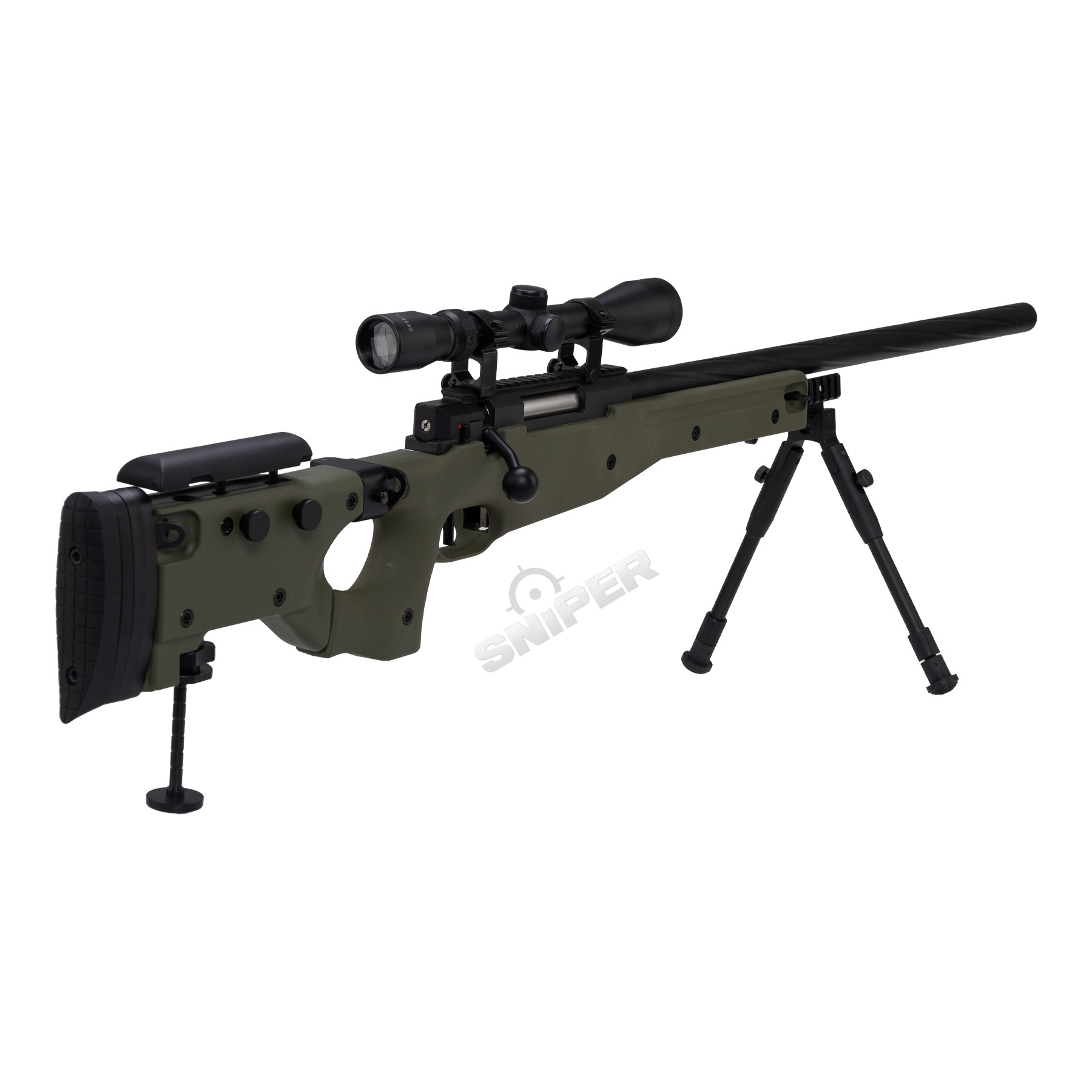 Specna Arms SA-S14 Scharfschützengewehr w/ Scope & Bipod, Olive