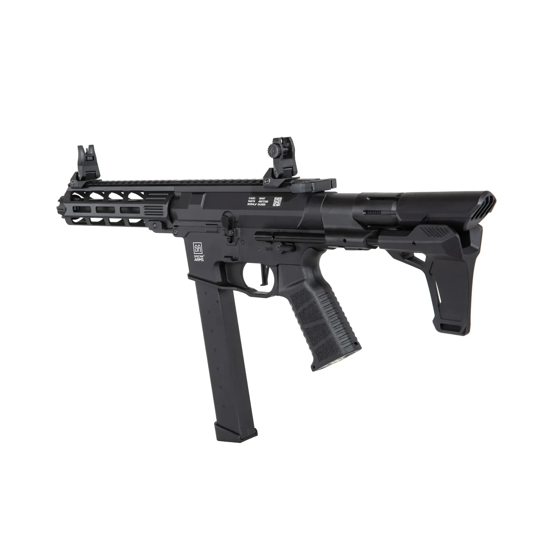 Specna Arms SA-X10 Edge < 0,5J Softairgewehr, Black