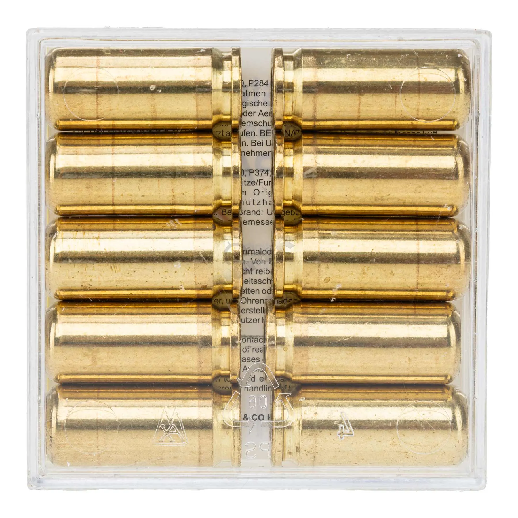 Wadie CS 9mm Gaspatronen für Pistolen, 10 Stück Wadie CS 9mm Gaspatronen für Pistolen, 10 Stück