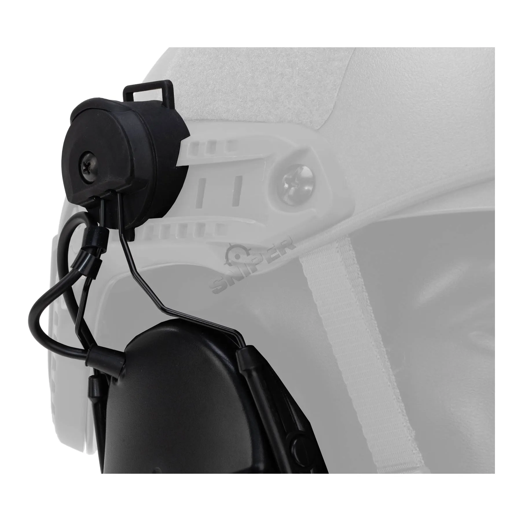 Z-Tactical Z154 CIII Headset w/ Fast Helmet Adapter, Black Z-Tactical Z154 CIII Headset w/ Fast Helmet Adapter, Black