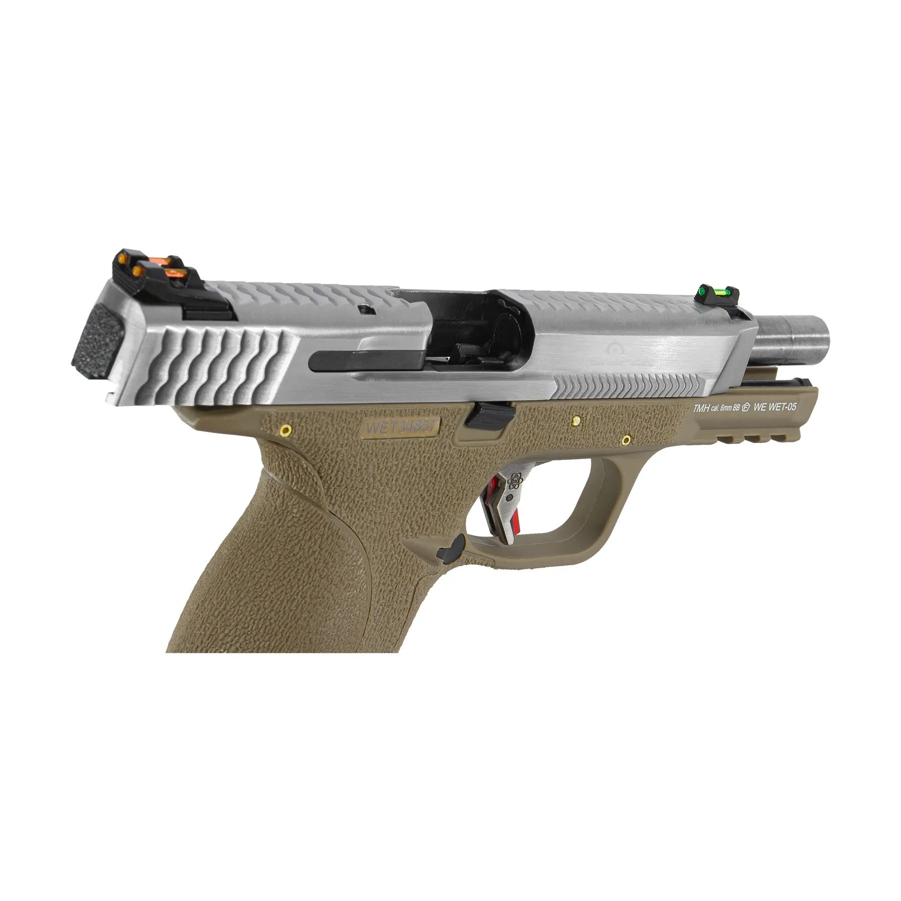 WE WET 05 SV Silver Barrel Full Metal FDE GBB Softair