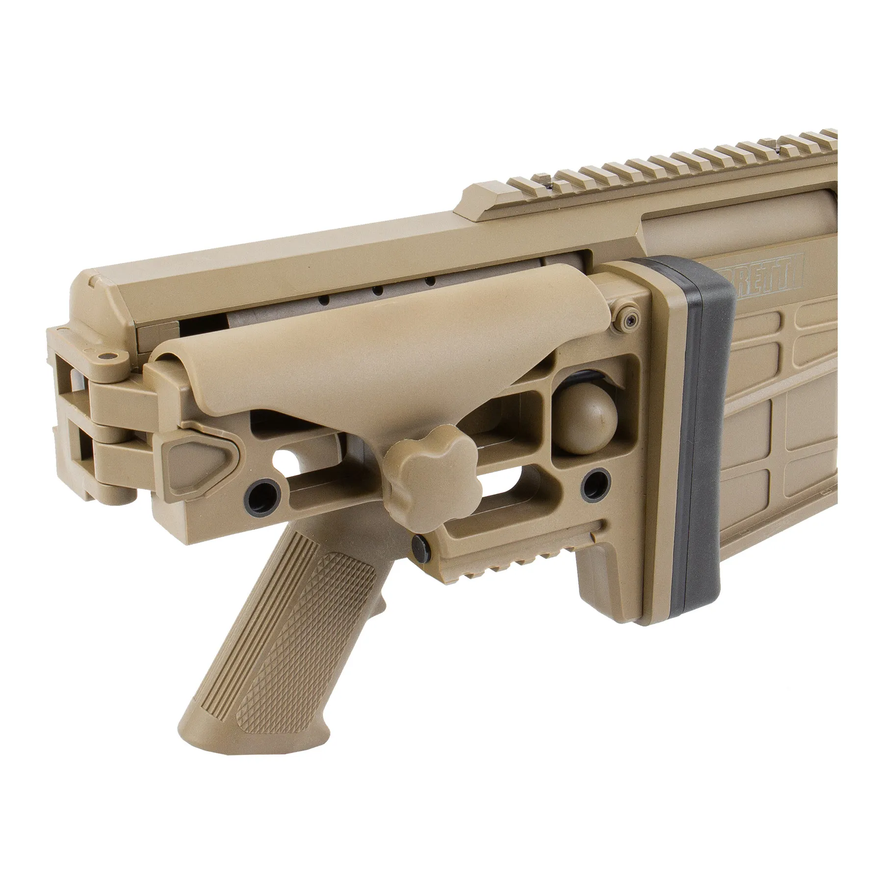 Barrett MRAD M98B Scharfschützengewehr w/ Bipod (S)AEG, Tan