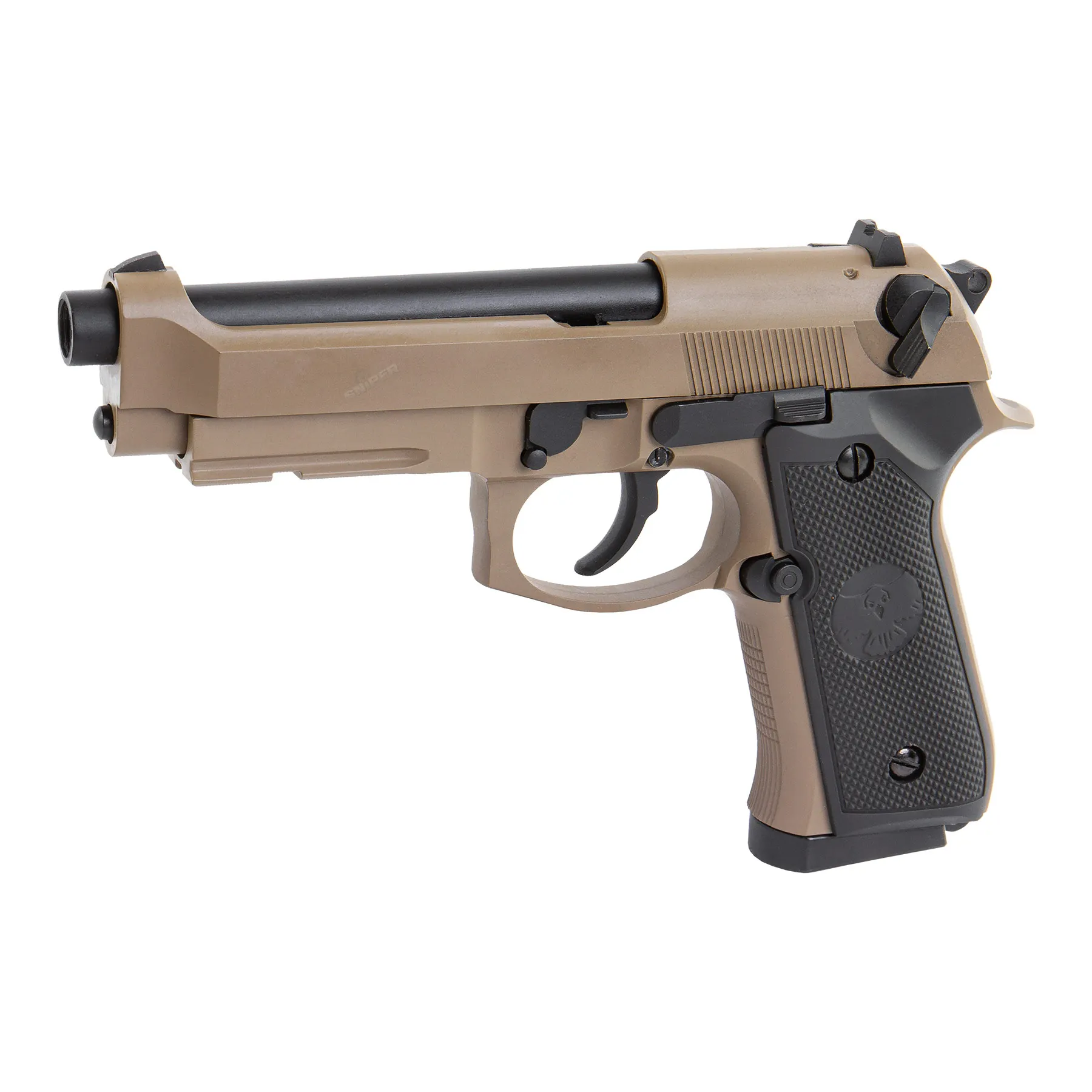 Raven R9 Softairpistole GBB, Tan
