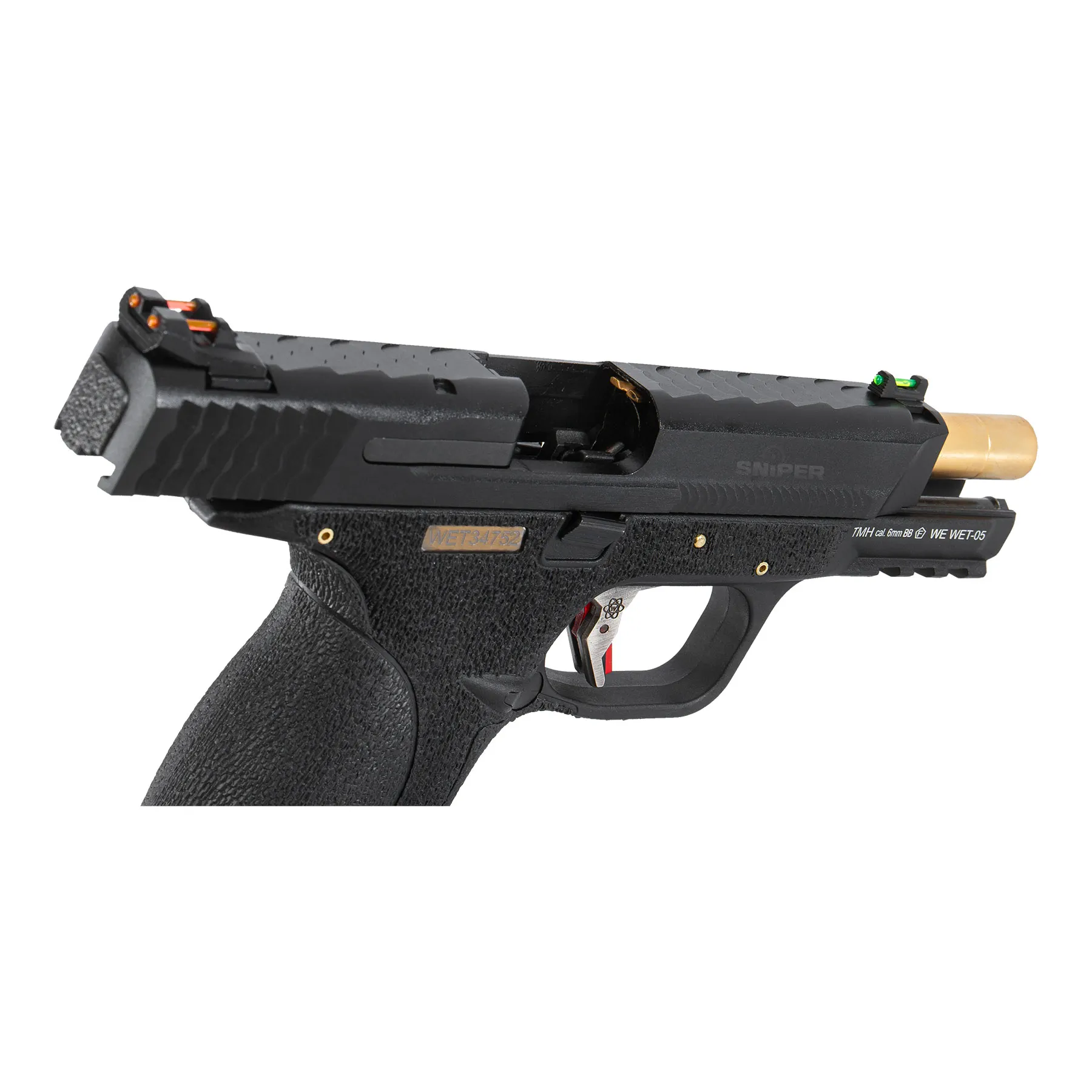 WET-05 BK Gold Barrel Metal Version GBB, Black