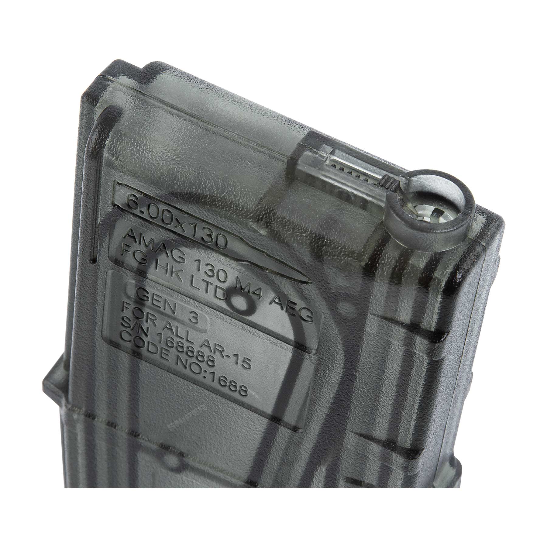 Mid Cap Magazin für M4/16, 130rds Transparent
