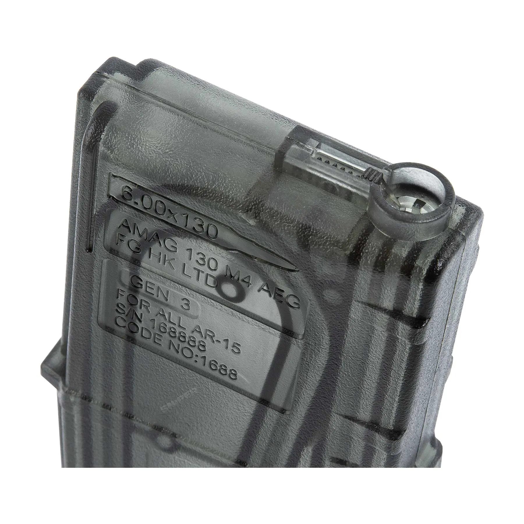 Mid Cap Magazin für M4/16 5er Pack, 130rds Transparent Mid Cap Magazin für M4/16, 130rds Transparent