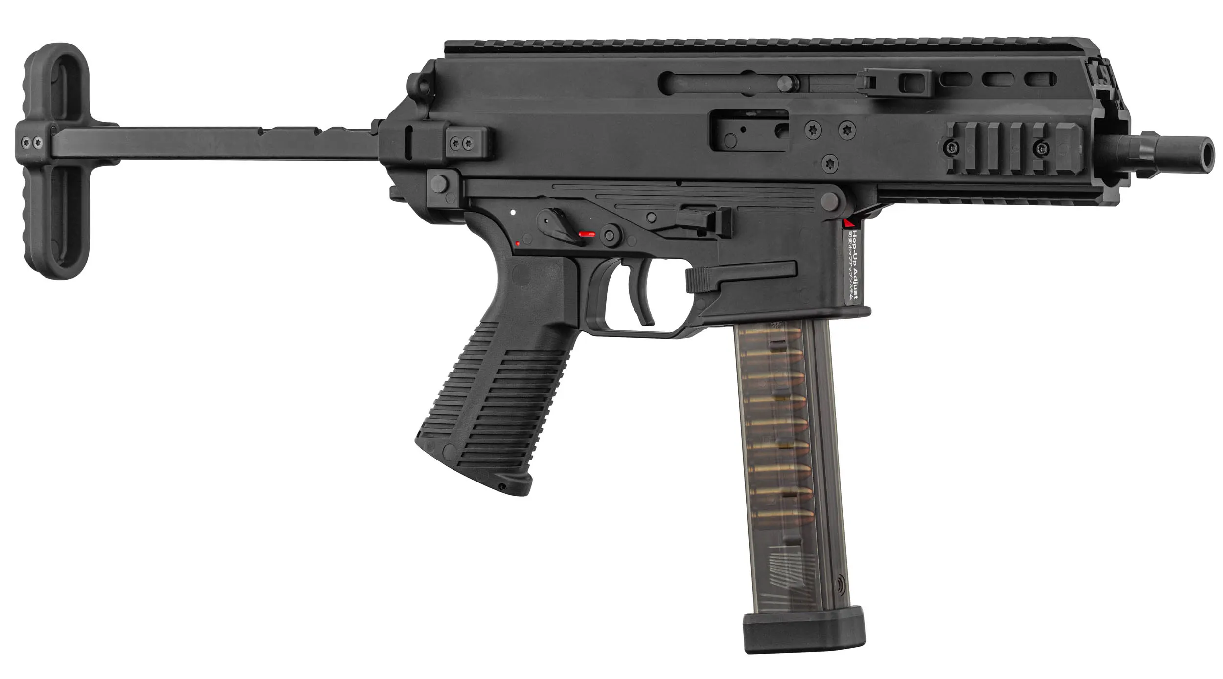 Maruyama SCW-9 Pro Double Mag Submachine GBB Gun, Black