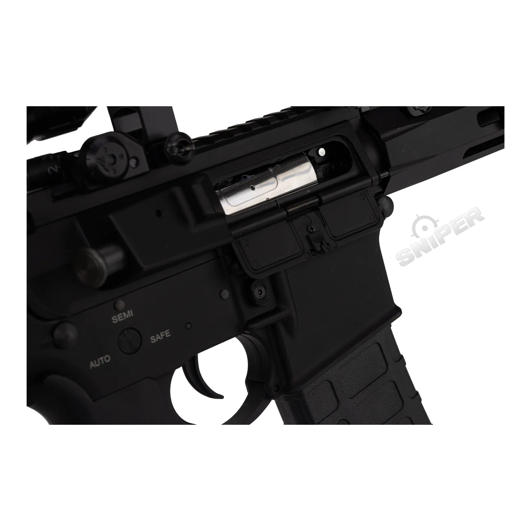 Double Bell Baba Yaga JW M4 w/ Scope (S)AEG, Black