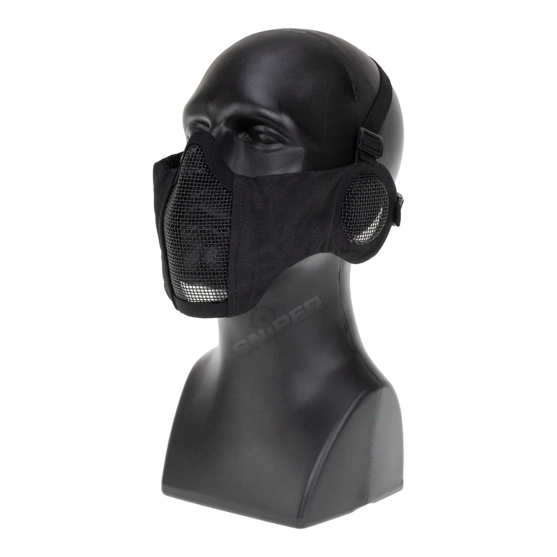 Reapo Mesh Face Mask w/ Ear Protection, Black Reapo Mesh Face Mask w/ Ear Protection, Black