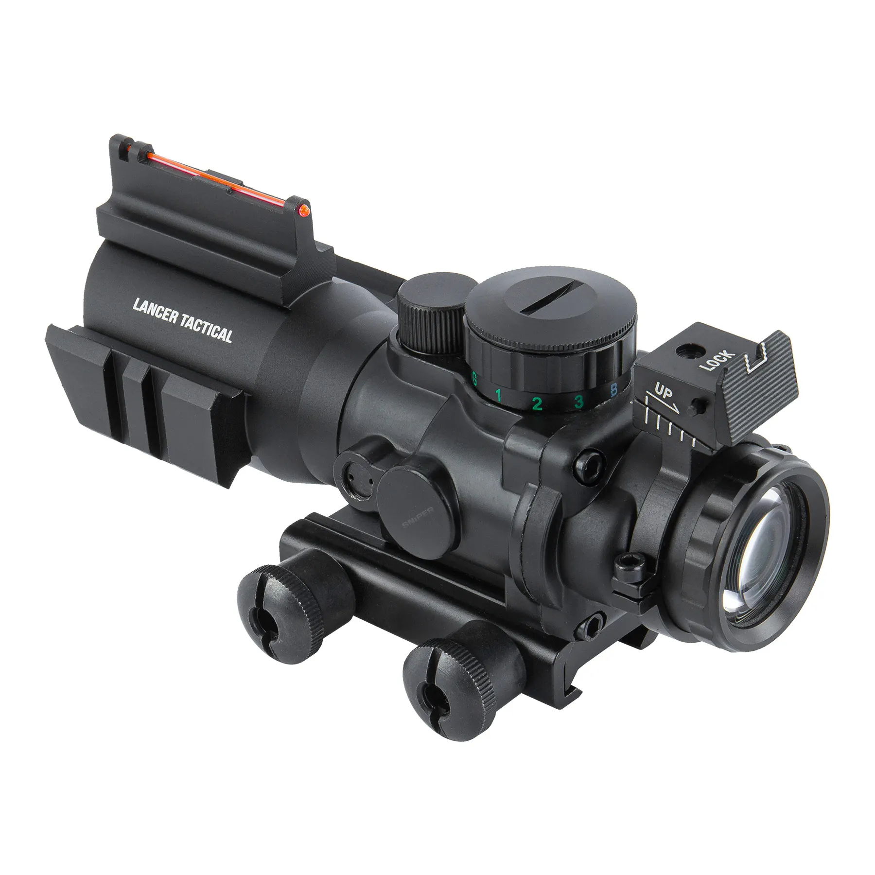 4x32 Multi-Color Scope, Black 4x32 Multi-Color Scope, Black
