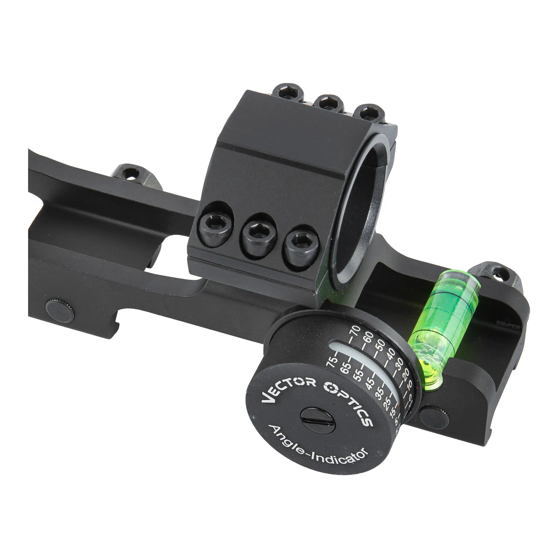 30mm Scope Mount with Level, Black