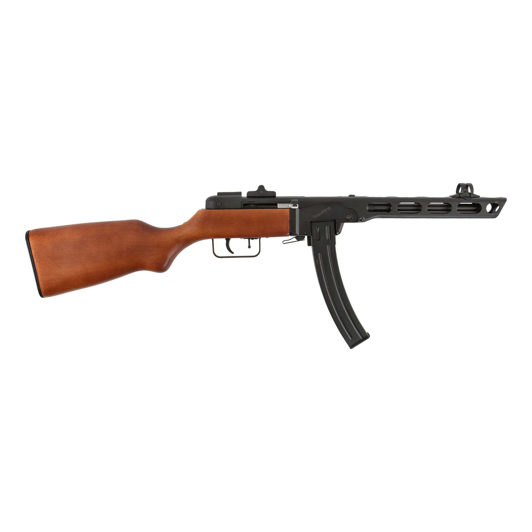 Snow Wolf PPSH 41 Real Wood, BlowBack,  < 0,5 Joule Softair Gewehr