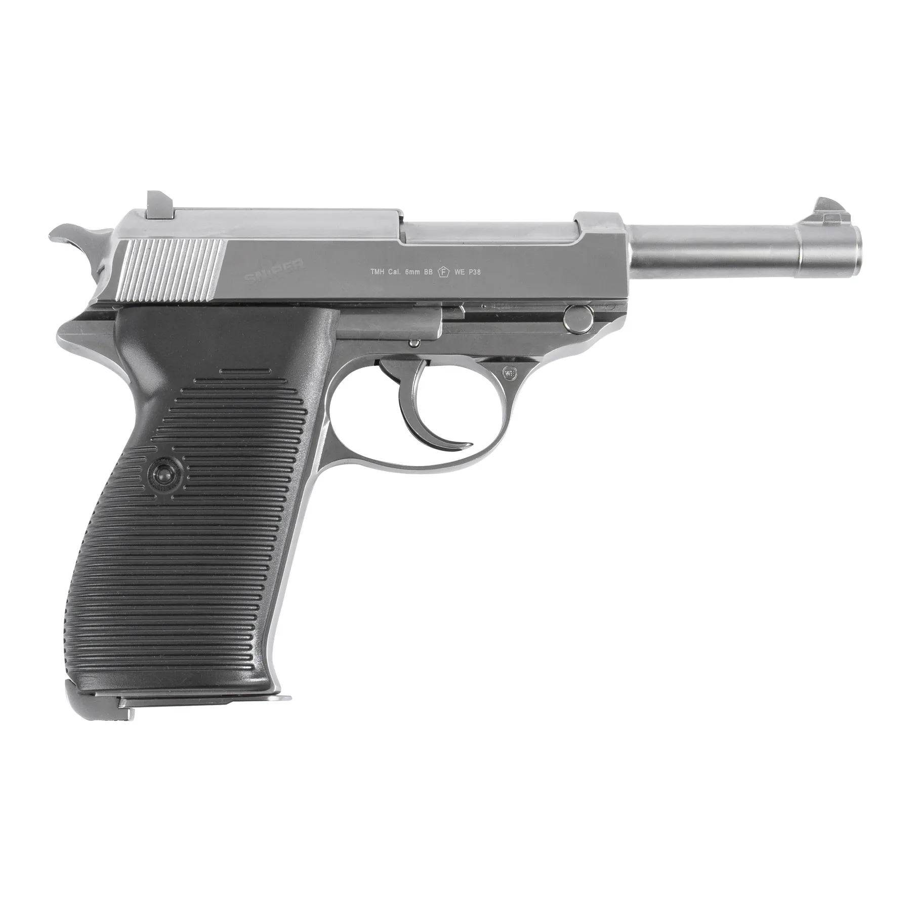 WE Militärpistole Full Metal Silver GBB Softair Pistole
