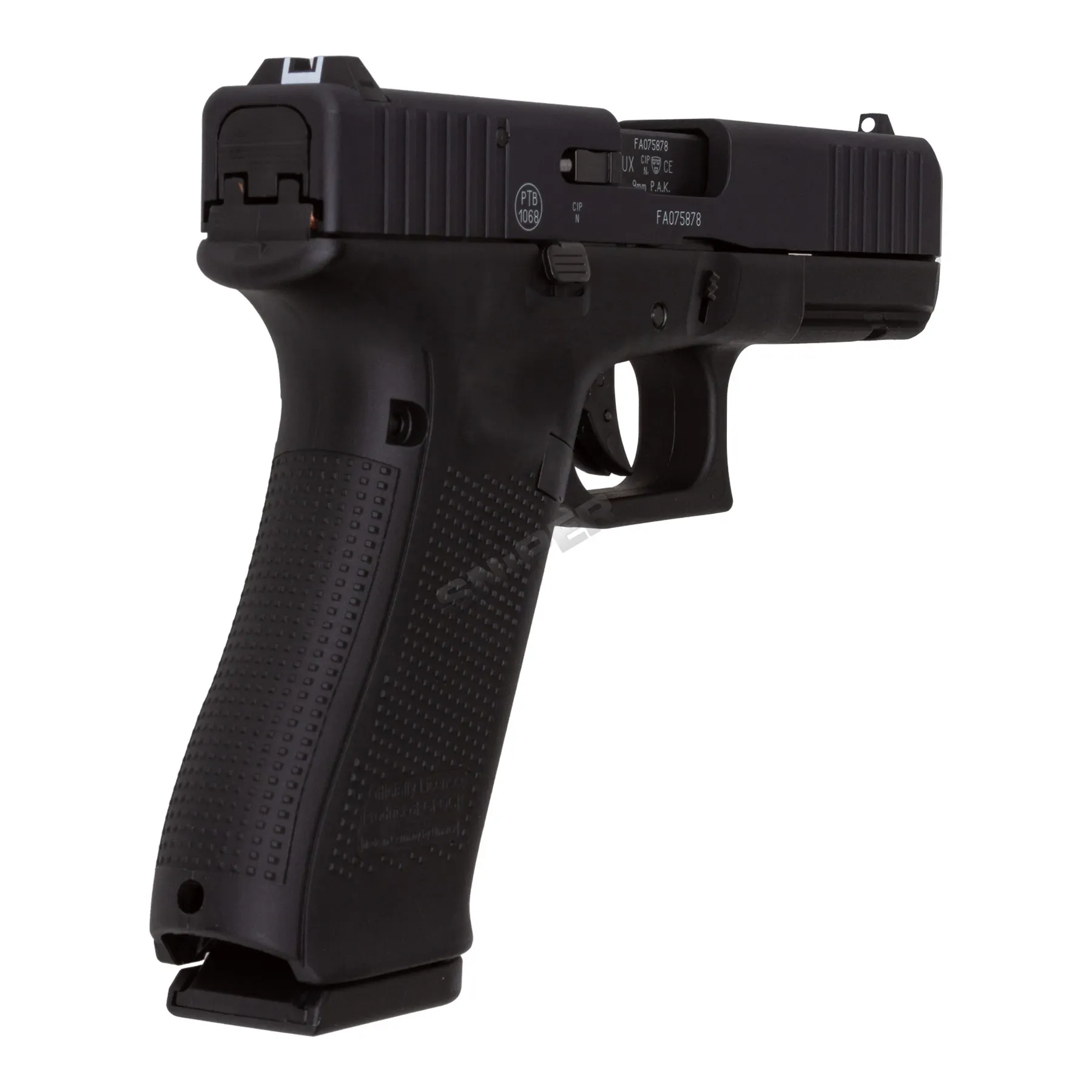 Silvester Bundle #2 Glock 17 Gen 5 9mm P.A.K Schreckschusspistole, Black