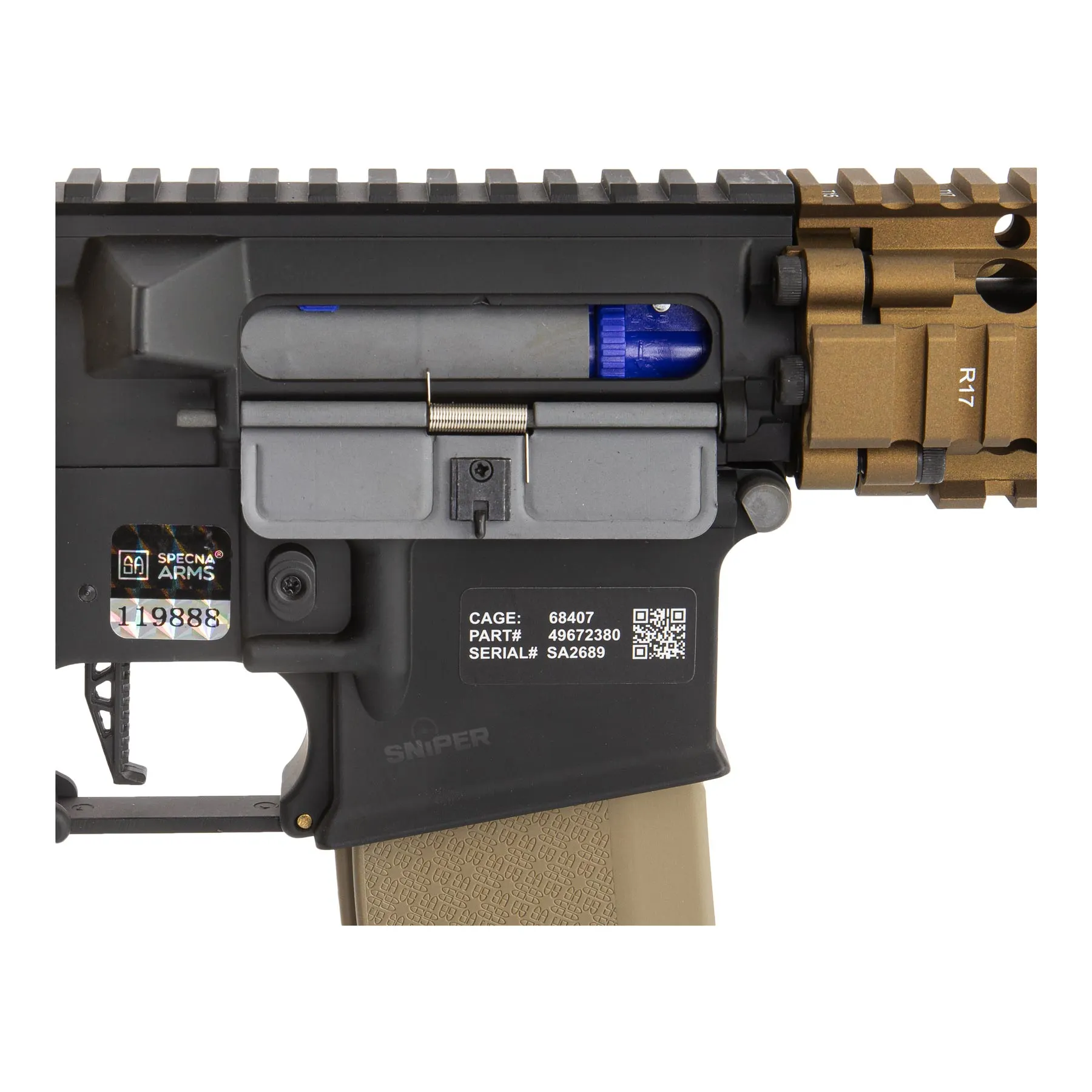 SA-E26 Edge 2.0 Daniel Defense MK18 (S)AEG, Chaos Bronze
