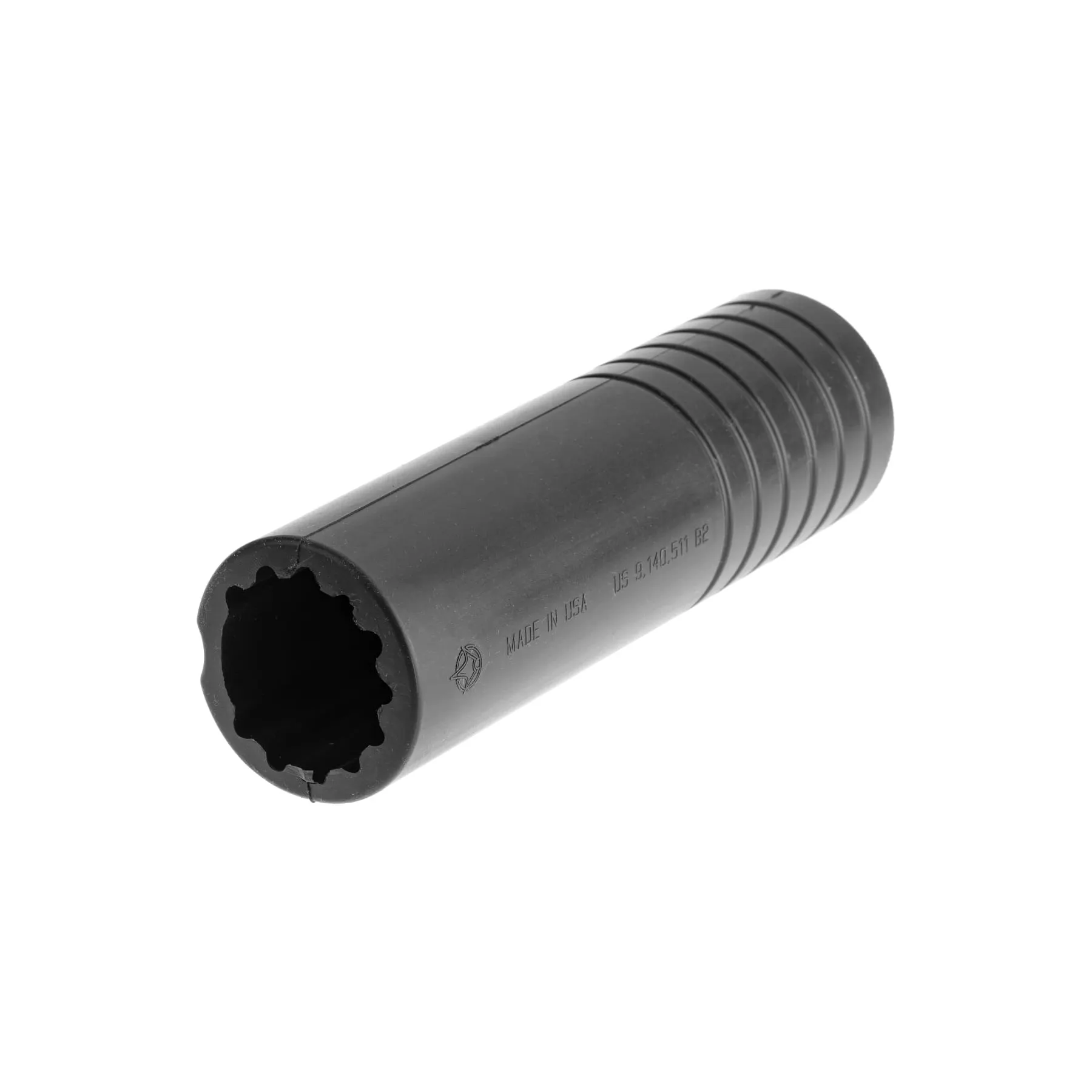 Manta 8 x 1.75" ID Large Smooth Suppressor Cover, Black