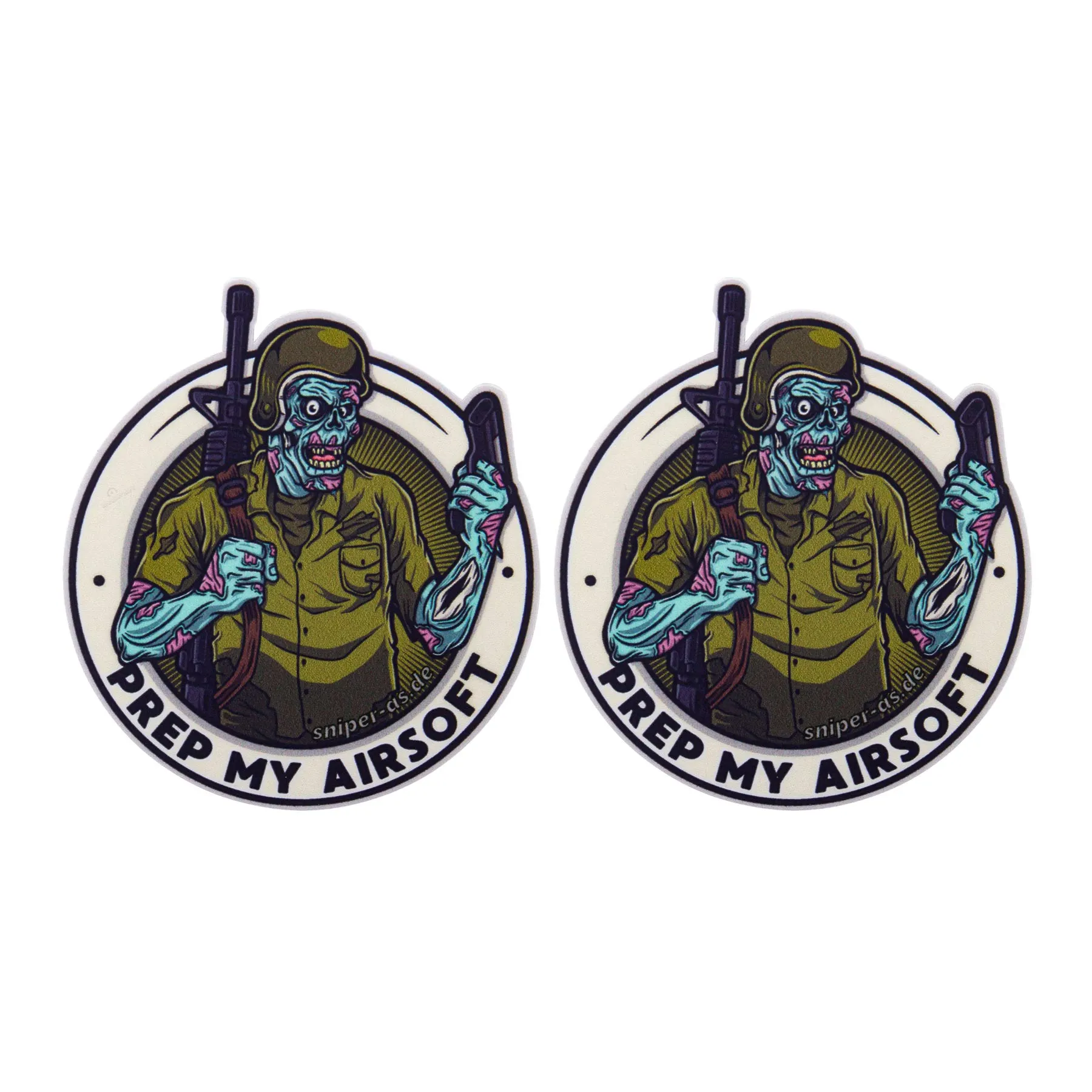 Prep my Airsoft Aufkleber, 7,5cm 2er Pack Prep my Airsoft Aufkleber, 7,5cm 2er Pack