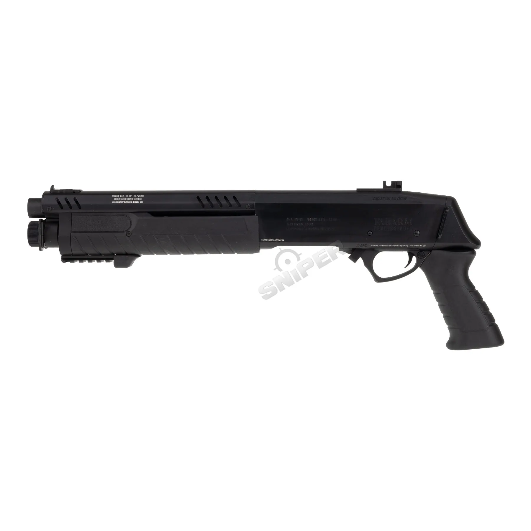 Fabarm STF12 Short Initial 11" Gas Pumpgun, Black Fabarm STF12 Short Initial 11" Gas Pumpgun, Black