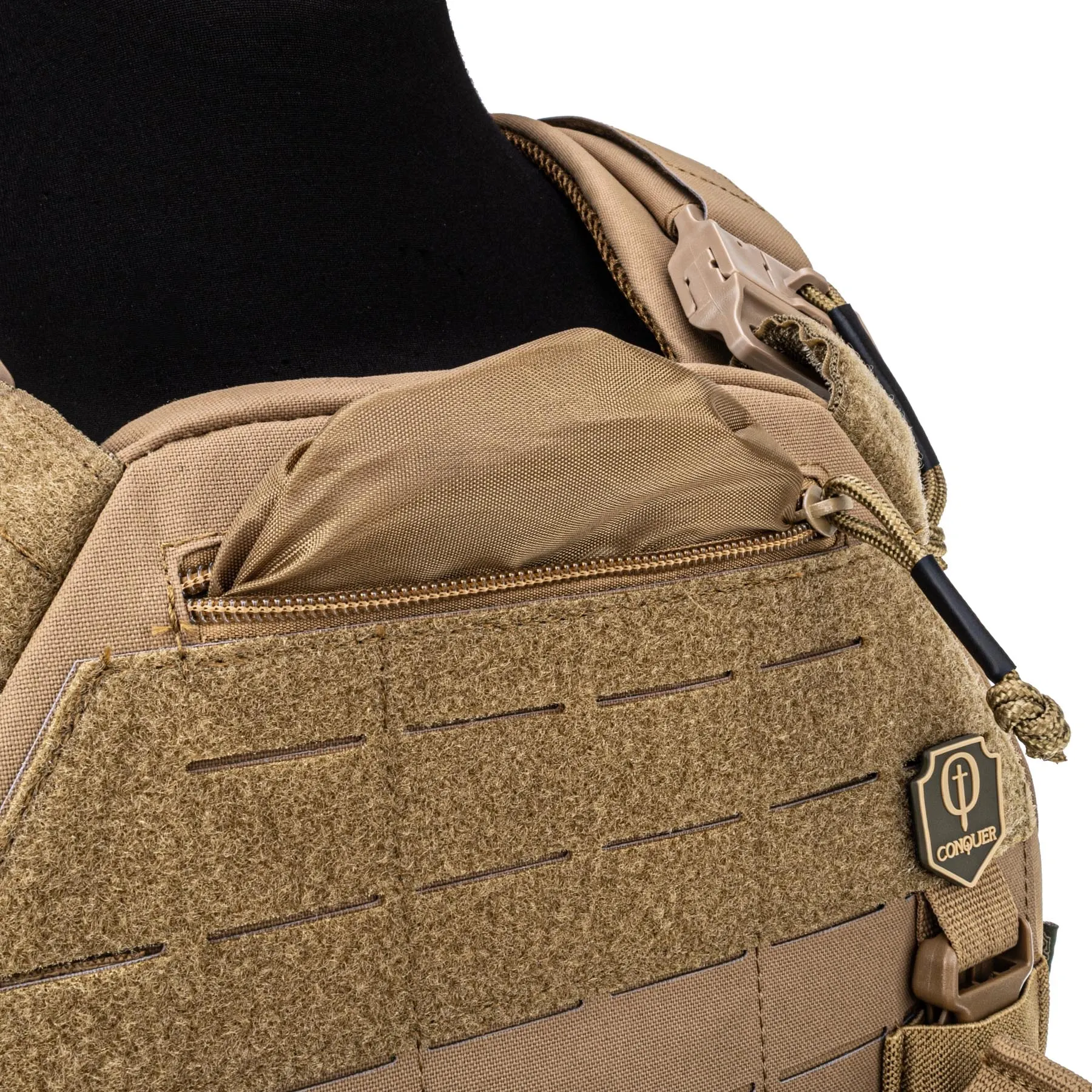 Conquer MQR Vest Plattenträger, Coyote