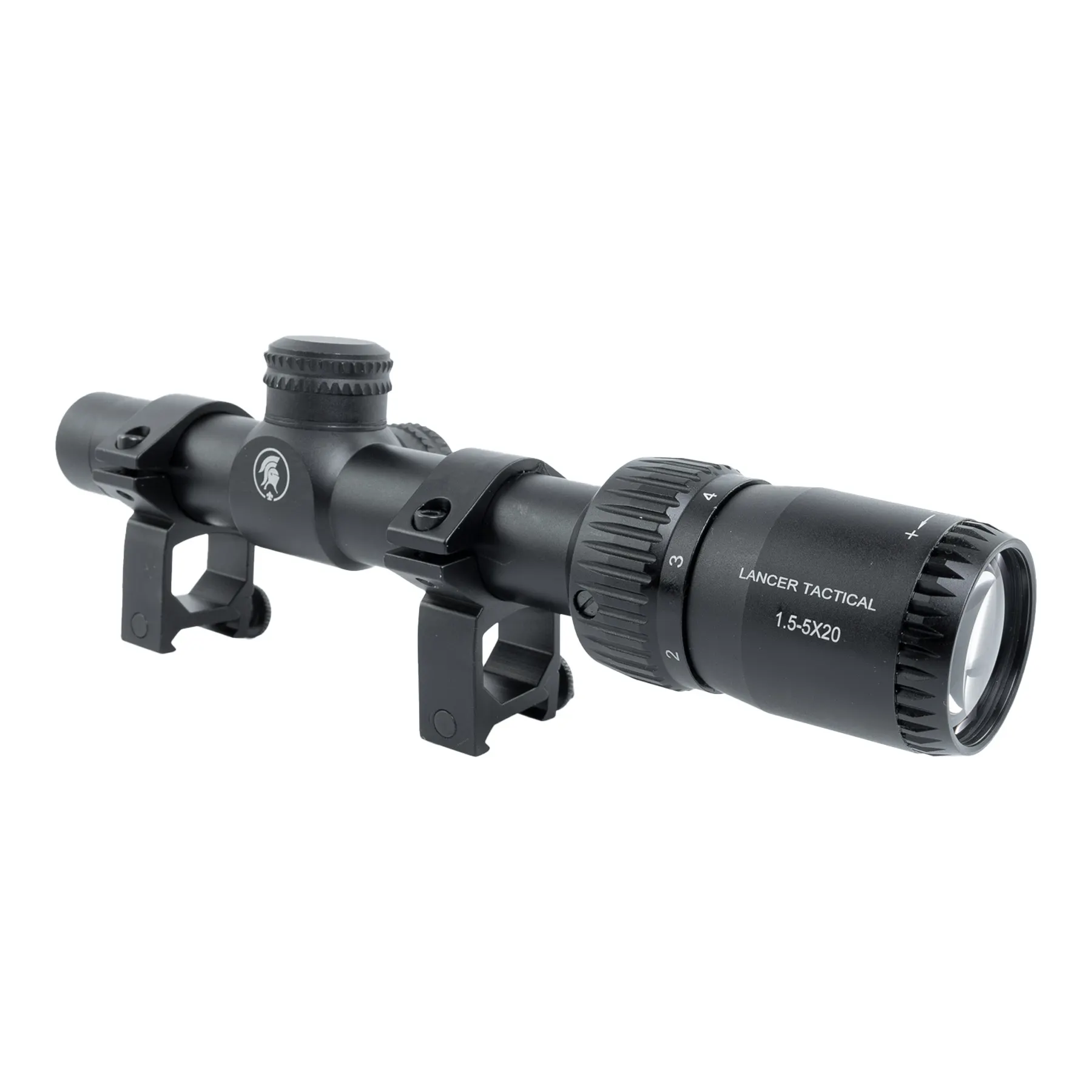1,5-5x20 Scope mit Mount, Black