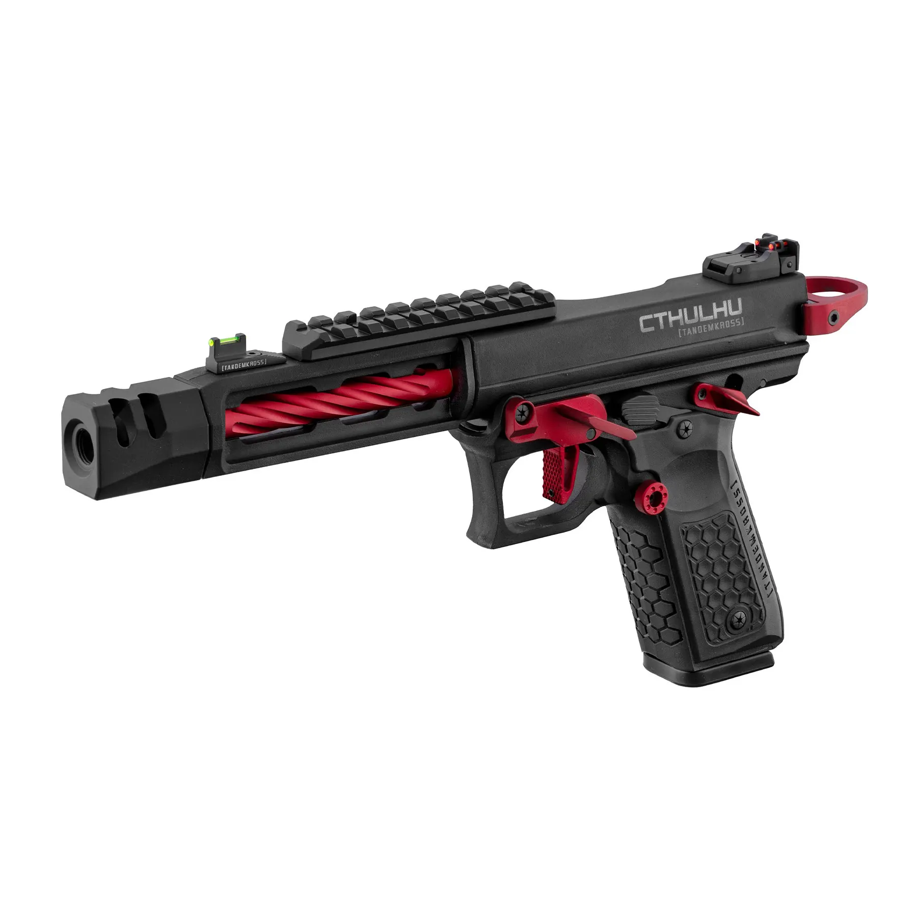 Lancer Tandemkross Cthulhu GBB Softair Pistole, Black/Red