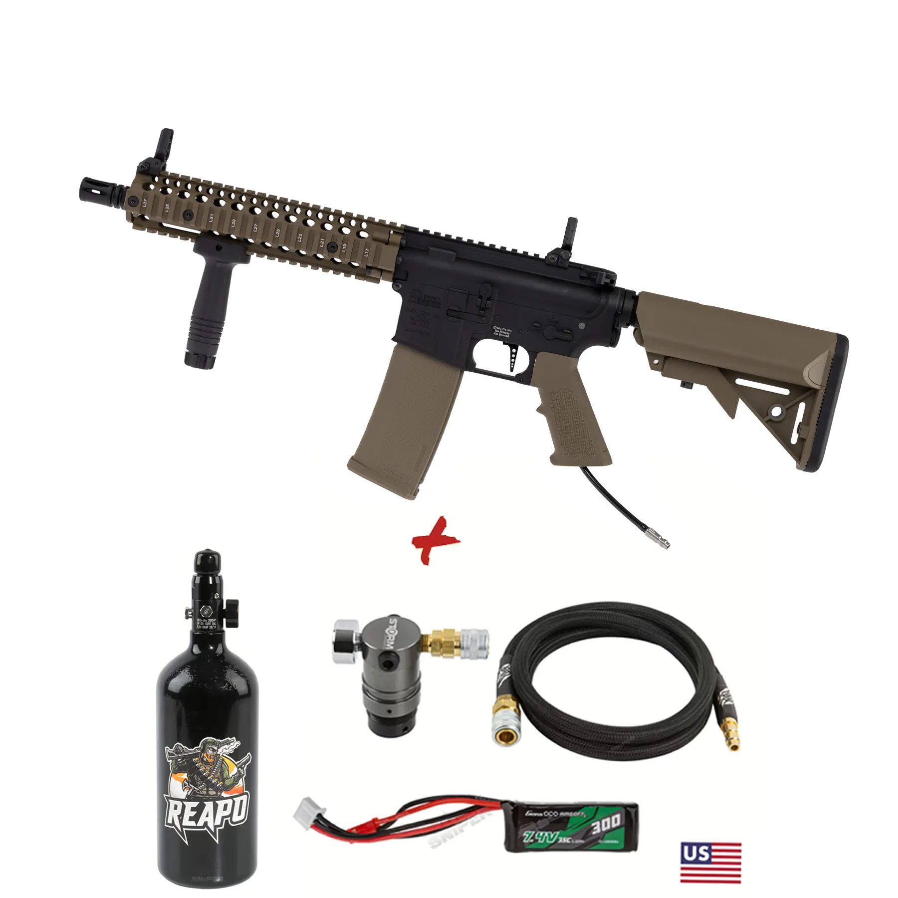 HPA Deal #2 - SAC x Wolverine SA-E19 DD MK18 HPA, Dualtone