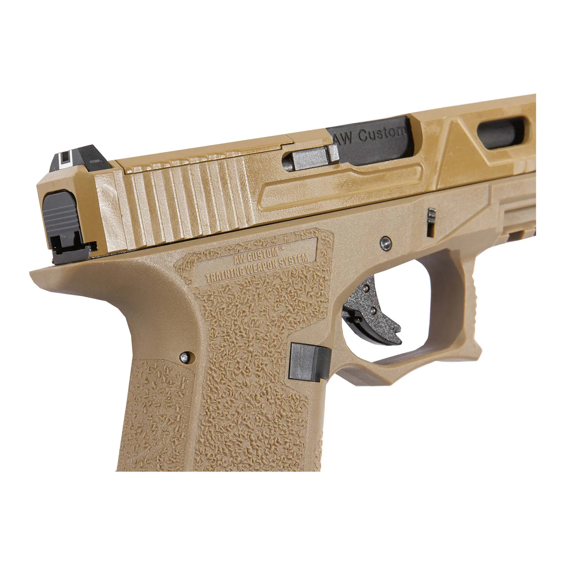 AW Custom VX9 Mod.3 Precut GBB, Softair Pistole FDE