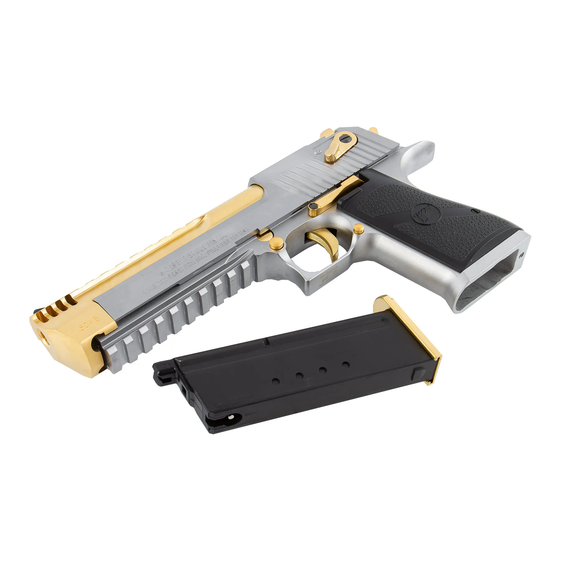 Desert Eagle L6 .50AE GBB, Gold/Silver