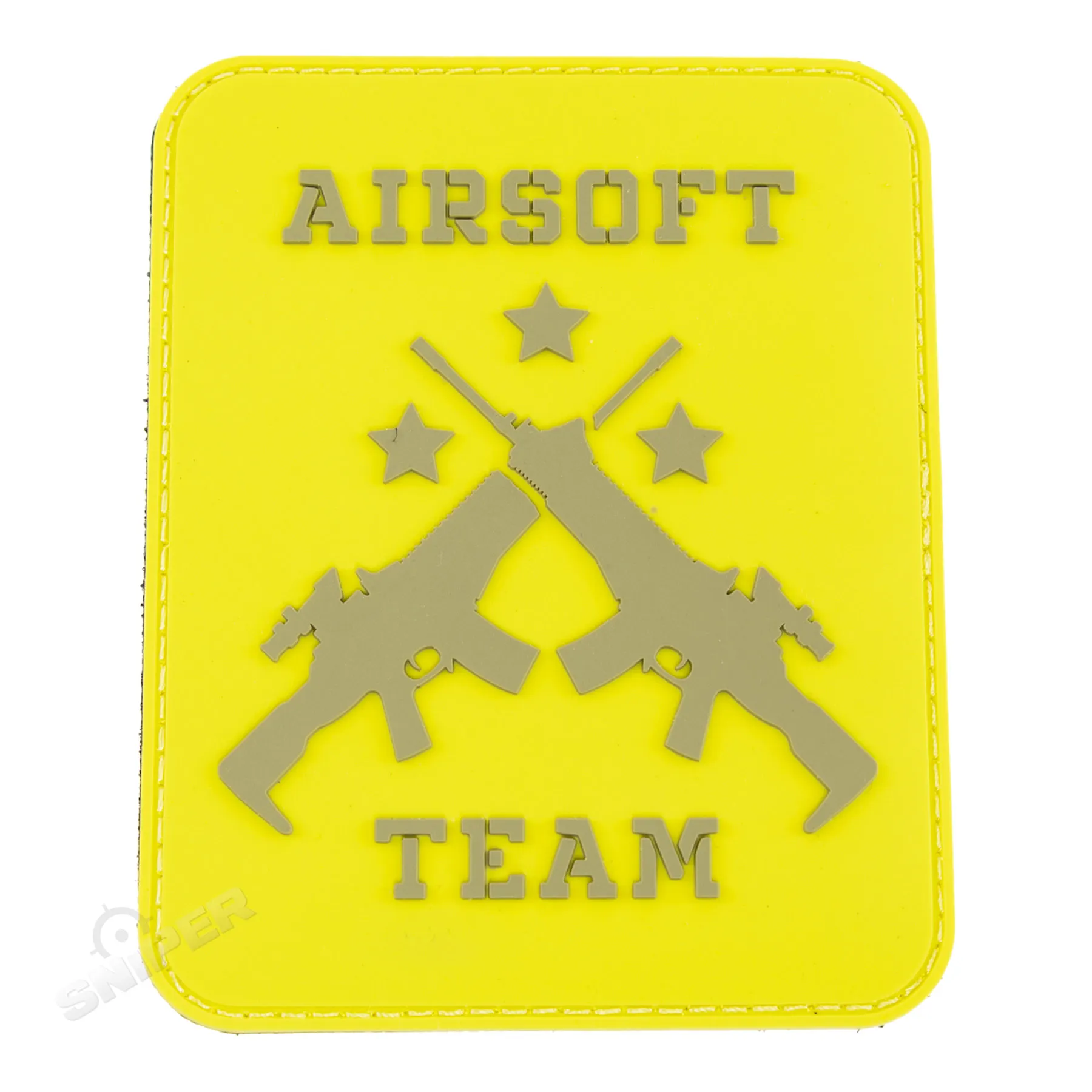 3D PVC Patch Airsoft Team, Yellow