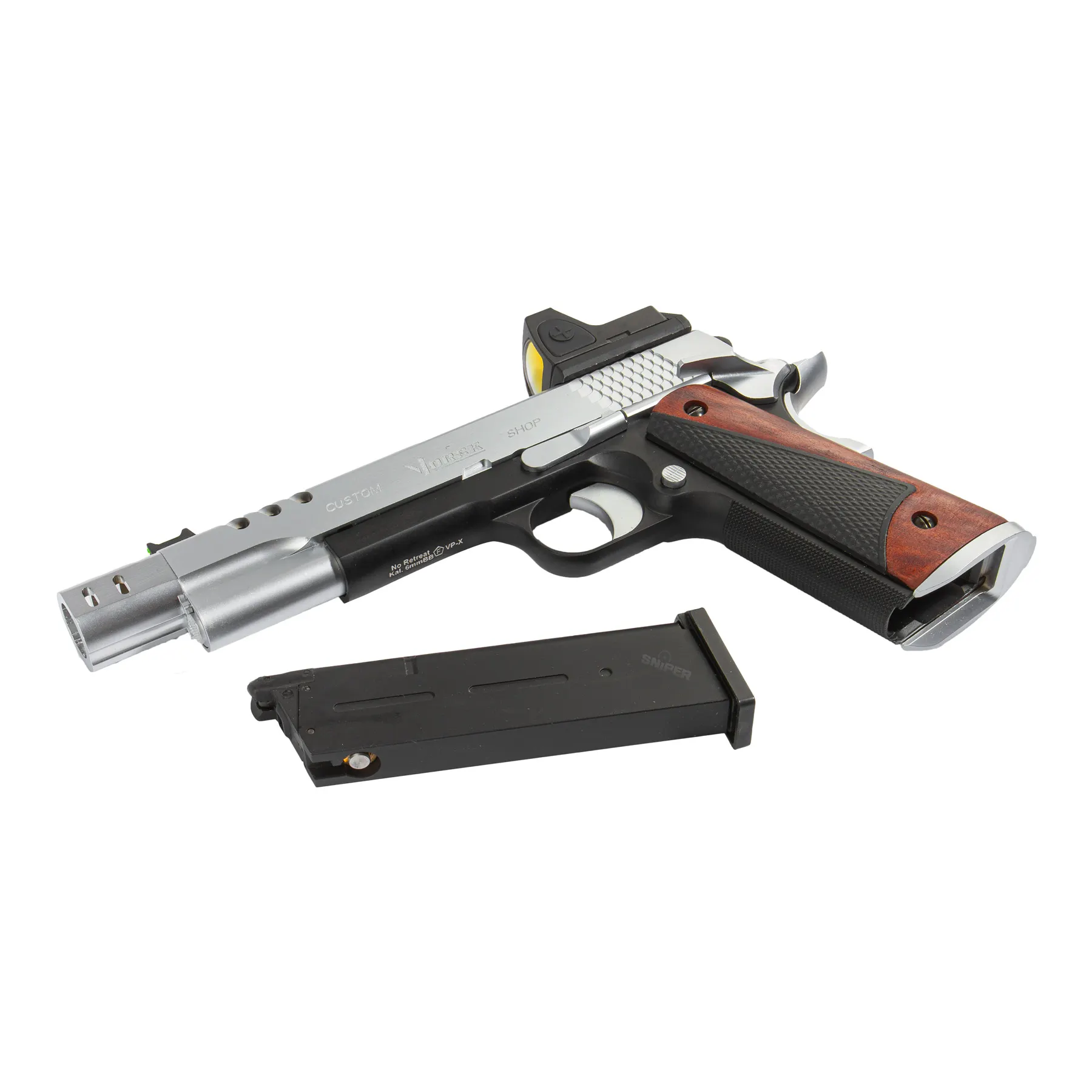Vorsk CS Defender Pro MEU GBB BDS, Black/Silver