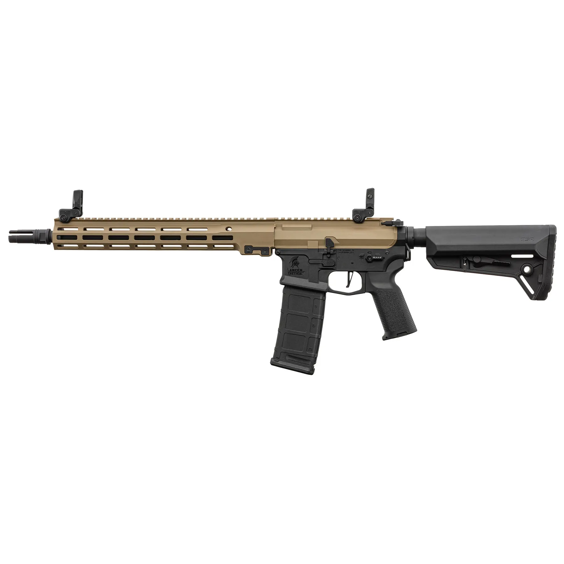 Einsteiger Set #1 - Lancer LT-44 Stalker 12" NSR w/ Nebula ETU (S)AEG, Bi-Tone