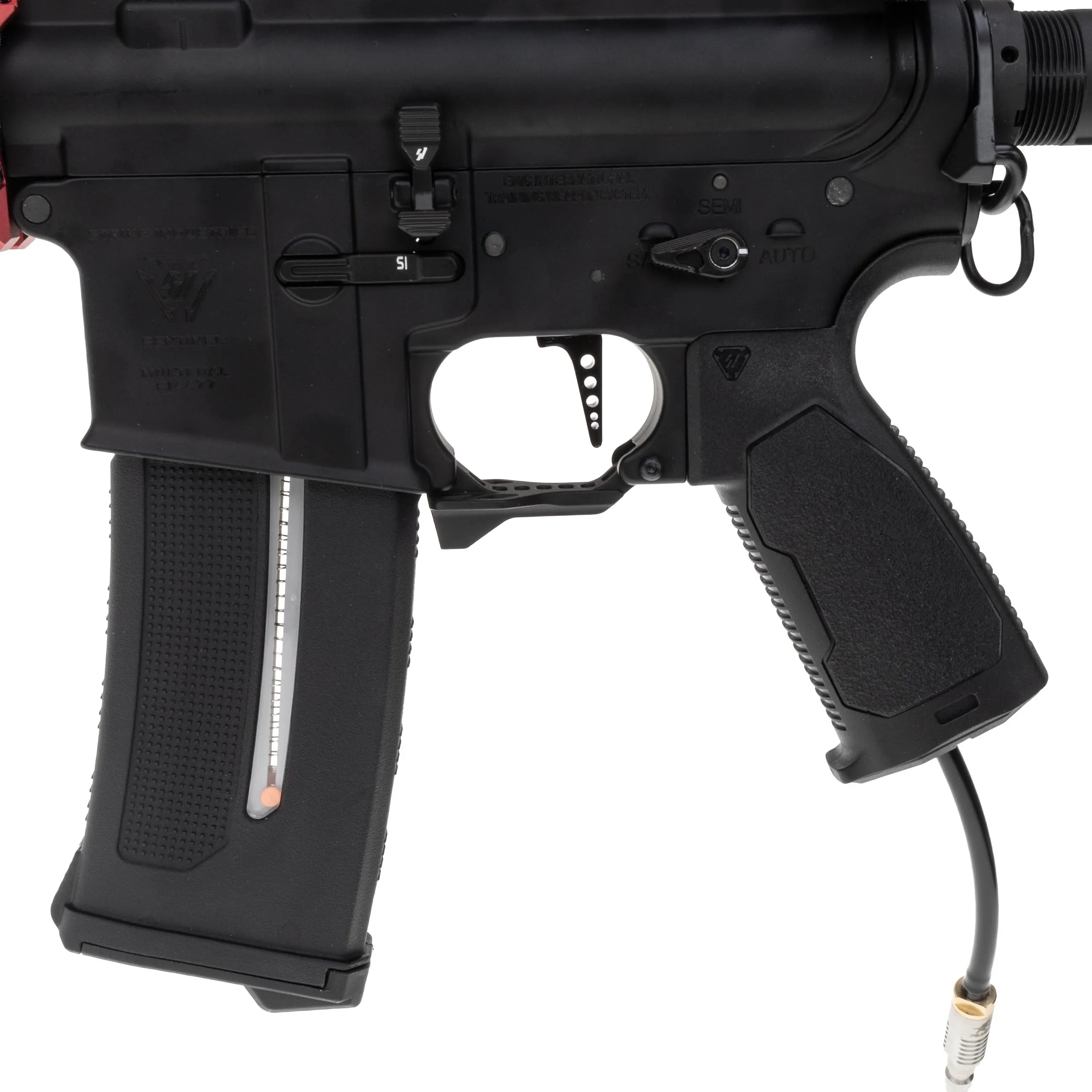 SAC x Fusion F2 Strike Industried Gridlock 11", Black/Red