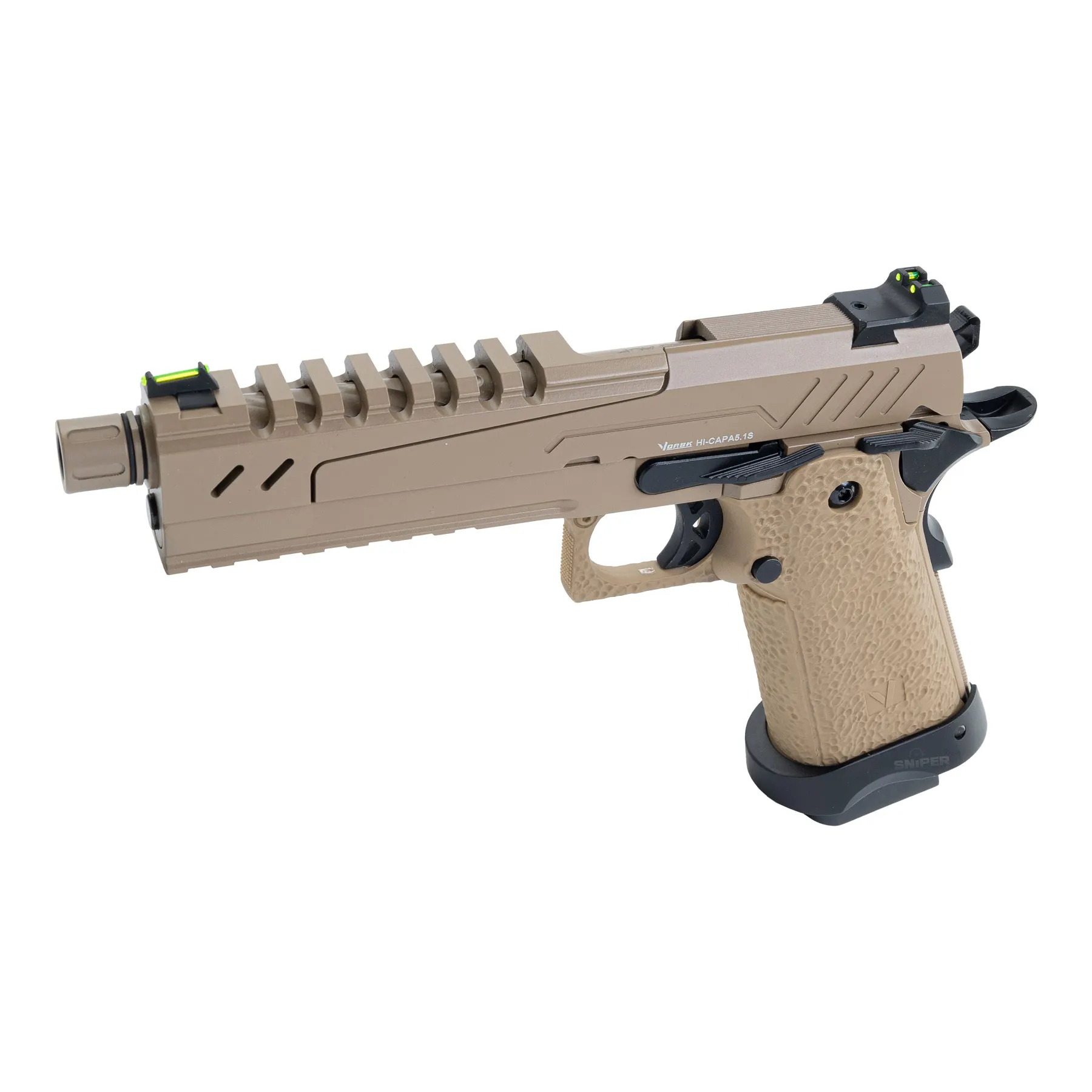 Vorsk Hi-Capa 5.1 Split Slide Tan GBB Softair