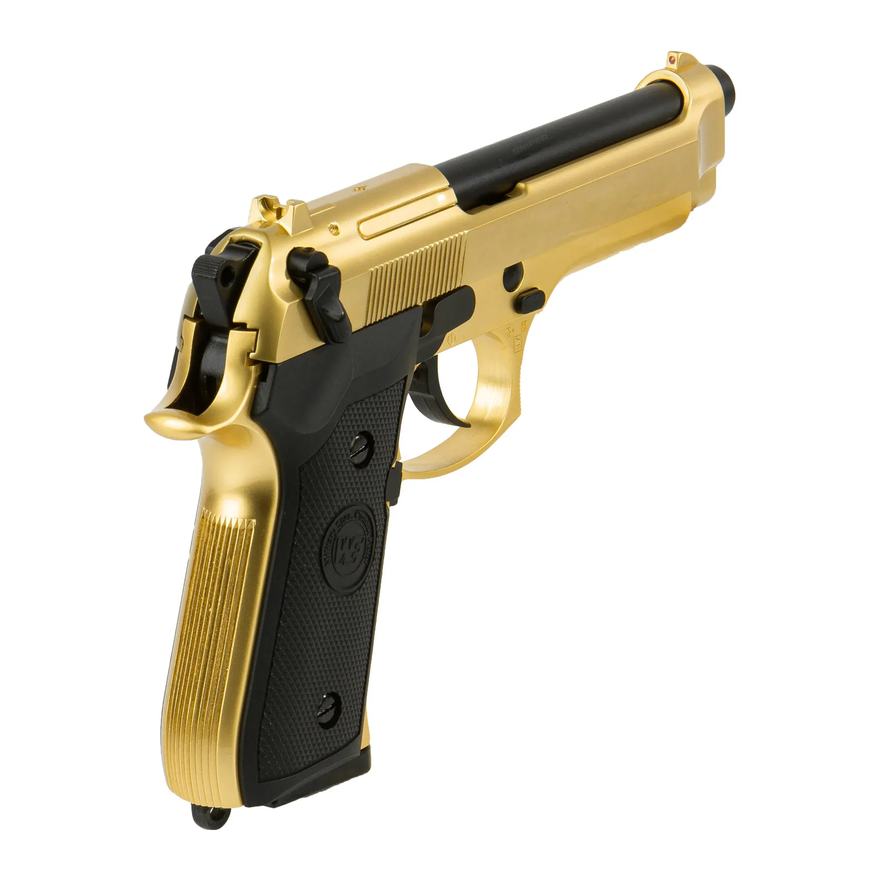 WE M92 Full Metal Gold GBB Softair Pistole