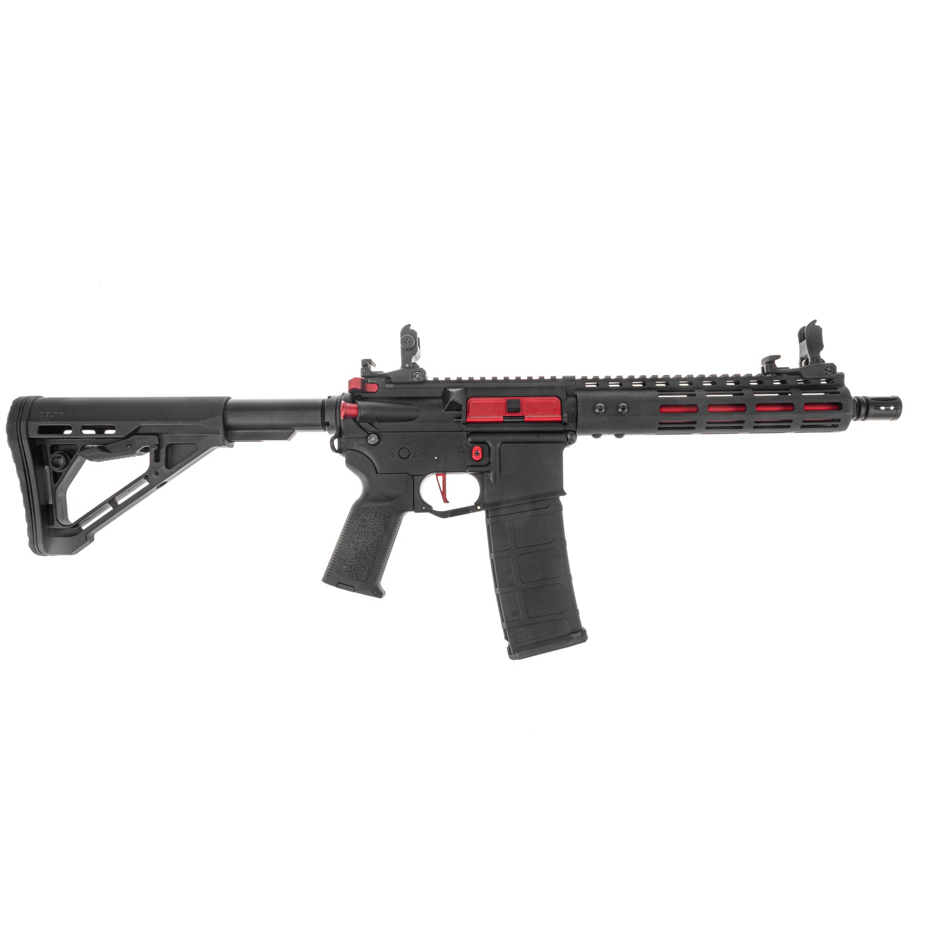 Lancer Archon Gen3 ETU M-Lok 9" M4 (S)AEG, Black/Red