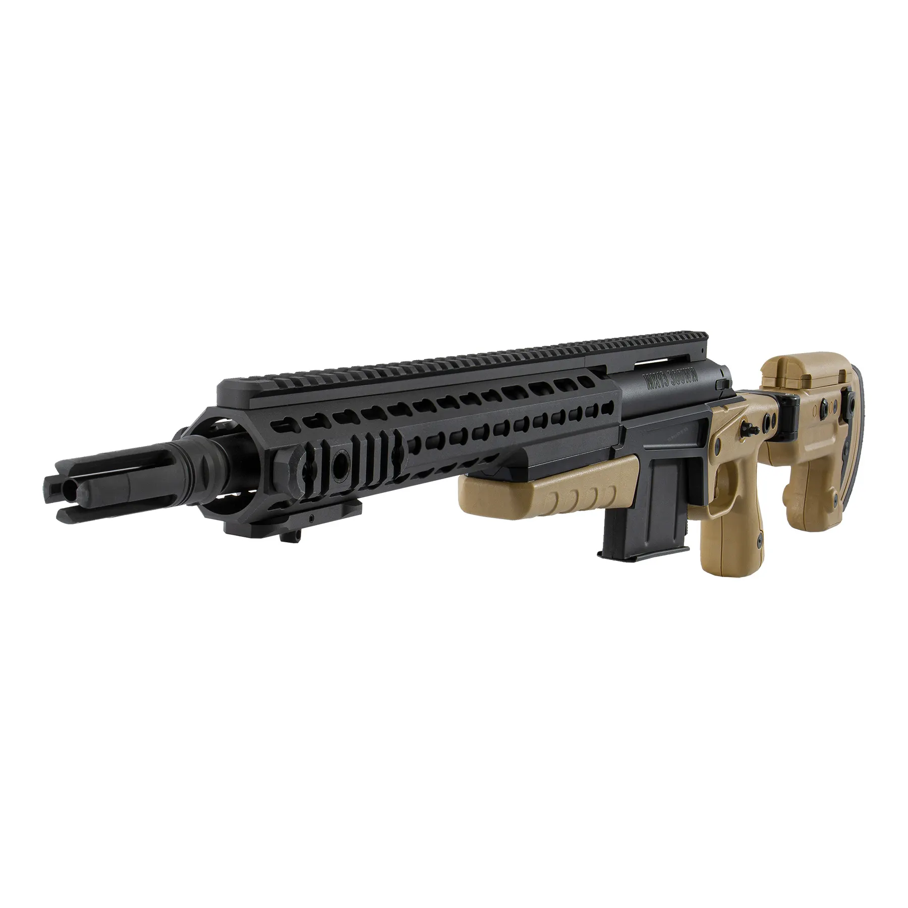 AI MK13 Compact Sniper Rifle, Black & Tan