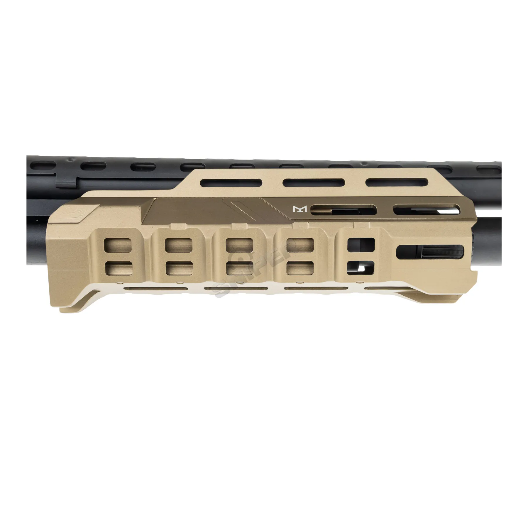Golden Eagle M870 Strike Industries Action Pumpgun, Tan