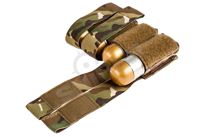Quad 40mm Shell Velcro Pouch, Multicam