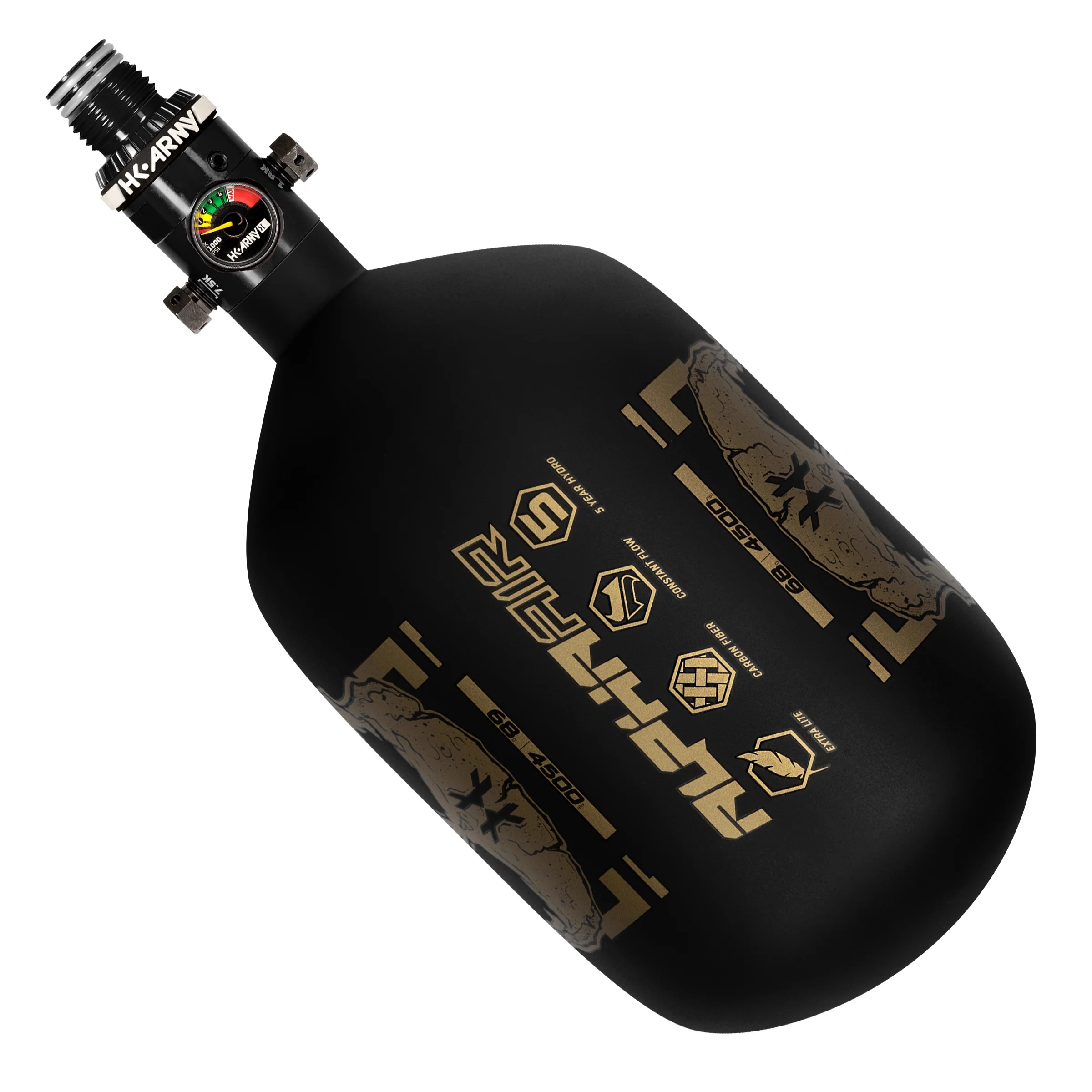 HK Army Alpha Air Carbon Fiber Tank w/ Regulator 68/4500, Doom Midas