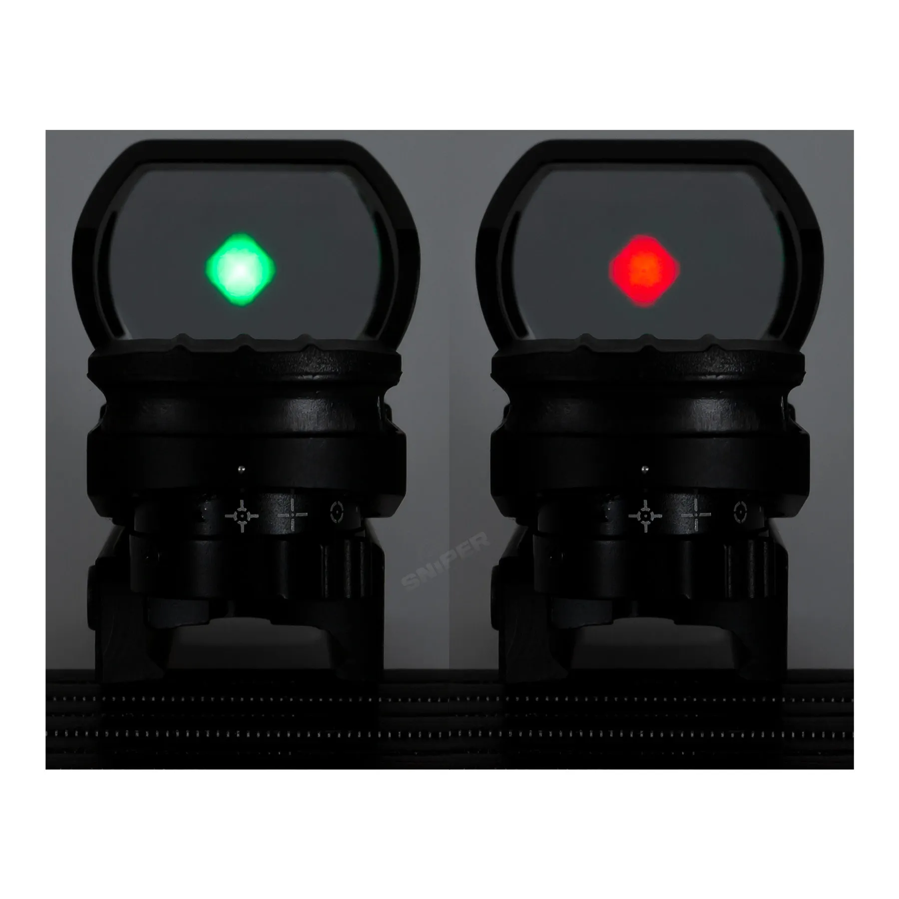Reflex Red Dot Visier, Red/Green