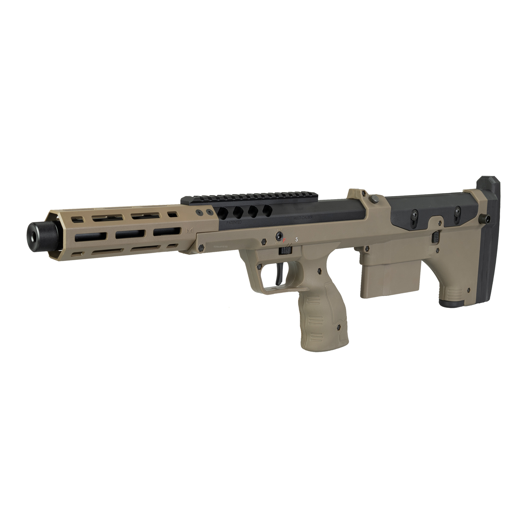Silverback SRS A2/M2 Sport 16" pull-bolt Scharfschützengewehr, FDE