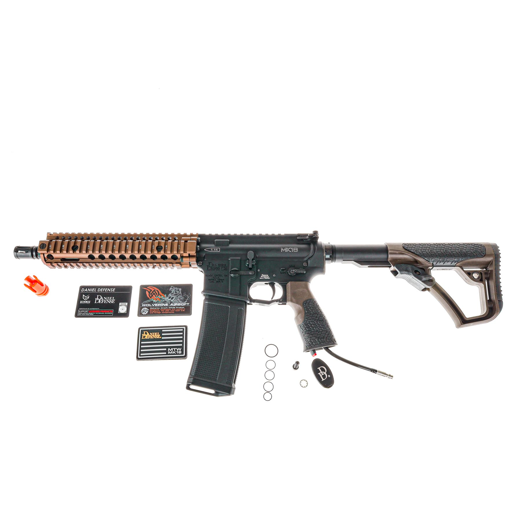 HPA Deal #4 - Wolverine MTW Daniel Defense MK18 RIS II Milspec HPA, Dualtone