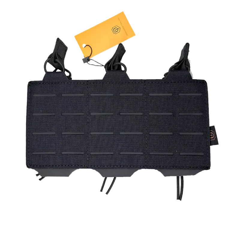 Conquer Triple M4 Mag Pouch, Black
