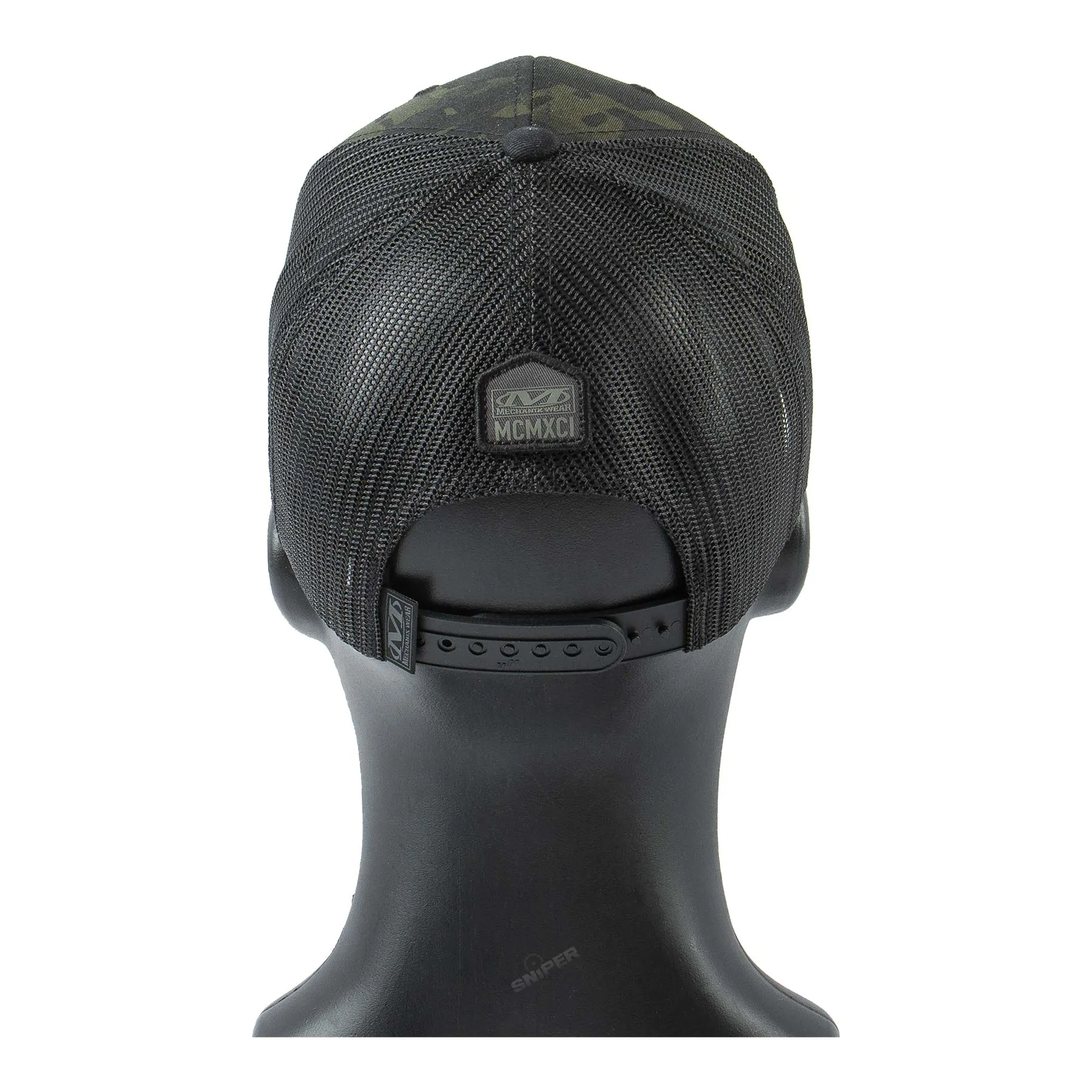 United WE Work Snapback Hat, Multicam Black